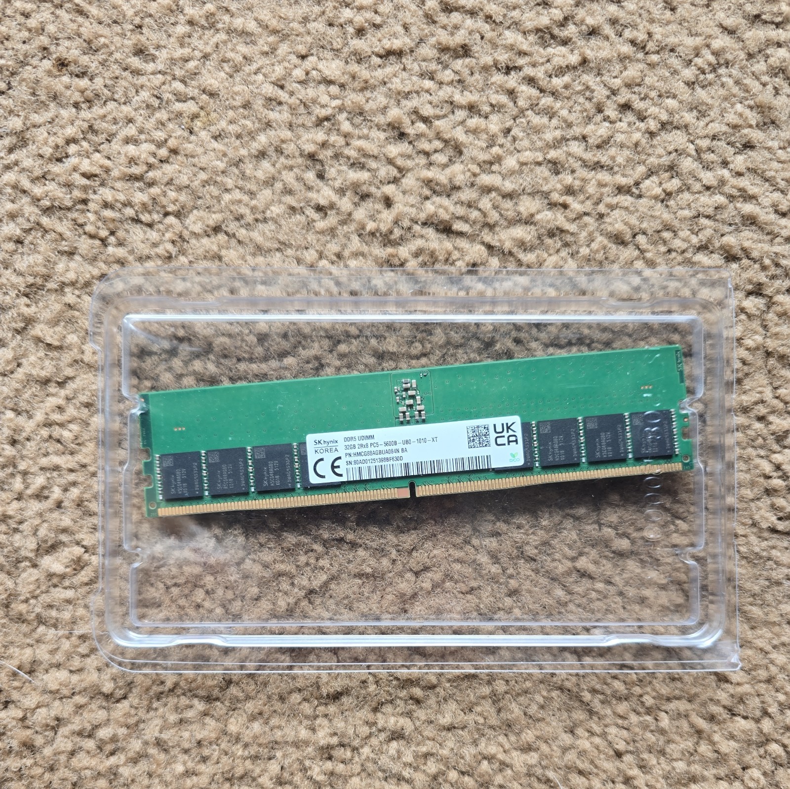 NEW Open Box SK Hynix 32GB DDR5 5600MHz PC5-5600B UDIMM RAM HMCG88AGBUA084N BA