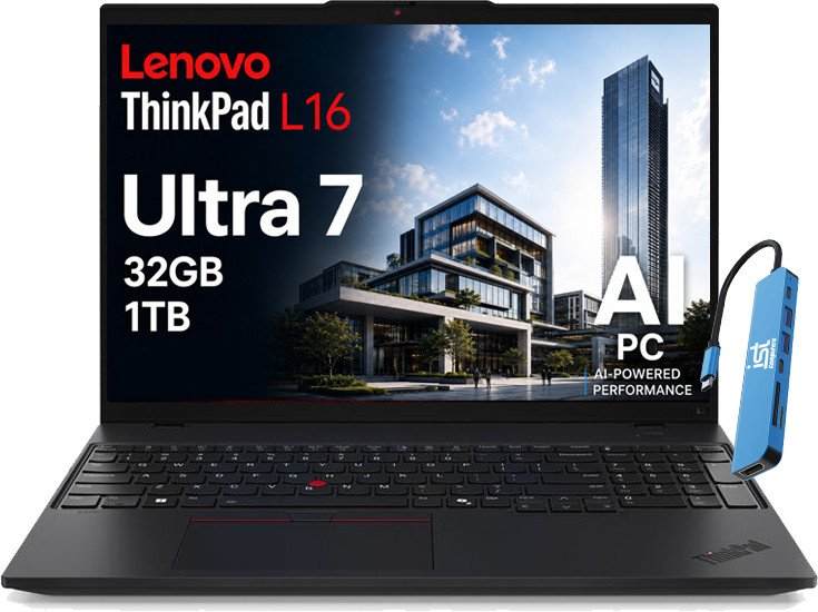 Lenovo - Upgraded - ThinkPad L16 16 in + - AI Core Ultra 7 155U 1TB SSD 32GB RAM