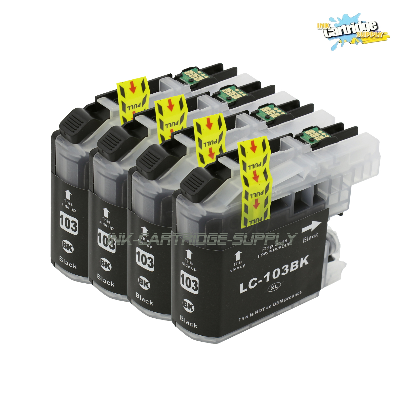 4PK LC103XL lc103xl Black ink Fits for MFCJ245 J285DW J450DW J470DW J475DW