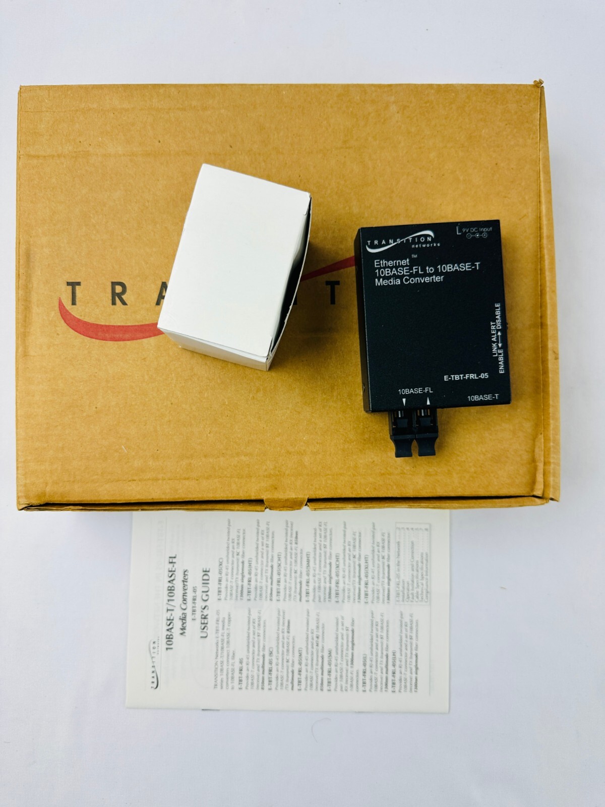 Transition Networks E-TBT-FRL-05(SC) Ethernet Copper to Fiber Media Converter