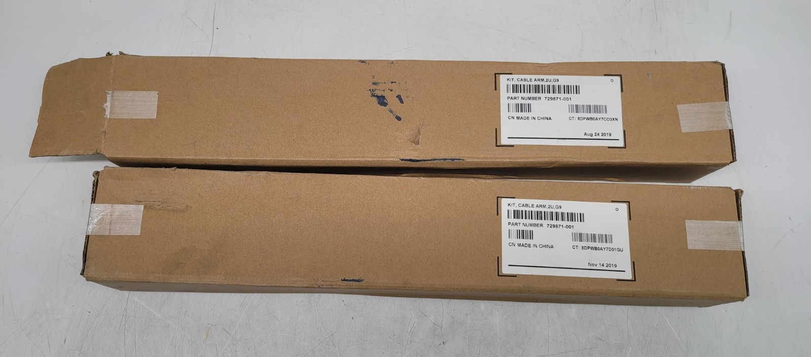 Lot of 2 HP 729871-001 2U G9 Cable Management Arm Kit