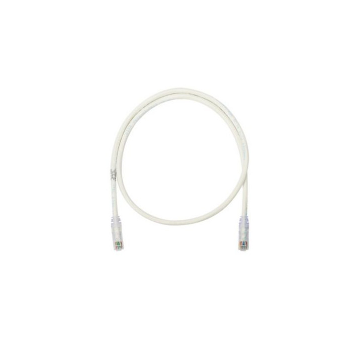 Panduit NK6PC7Y Patch Cord Cat 6 24 AWG UTP  Tangle-Free Latch 7 ft Off White