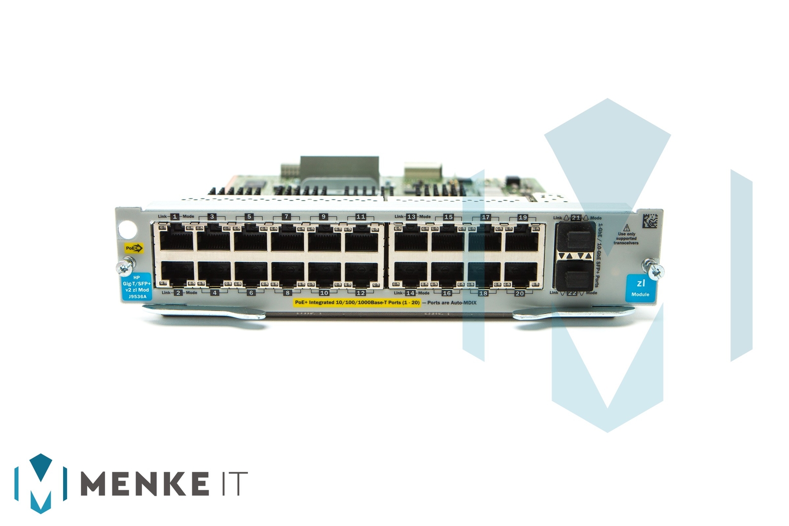 HPE 20-Port Gig-T PoE+/2-Port 10GbE SFP+ v2 zl Module J9536A