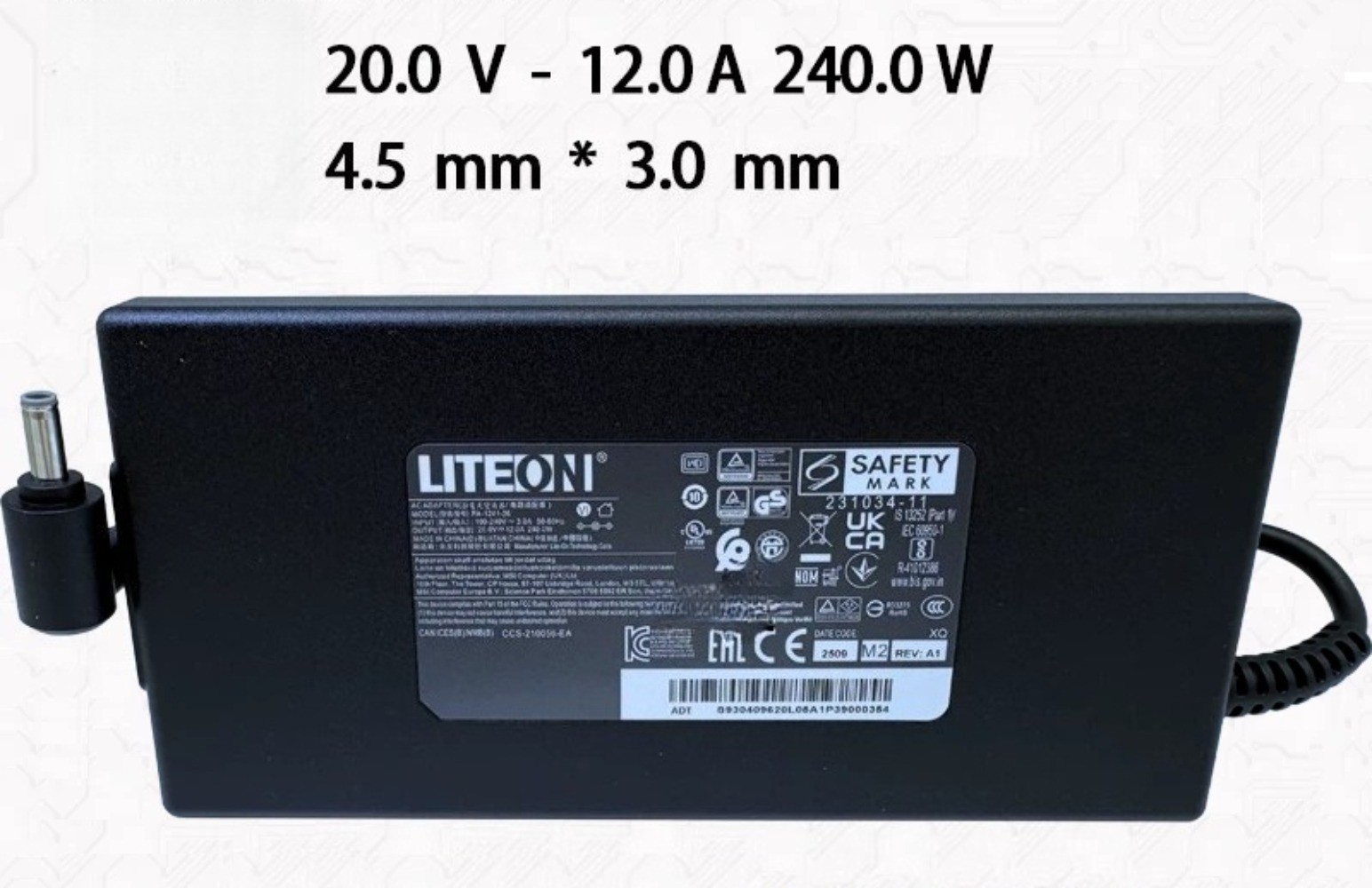 Original Liteon 240W Adapter Laptop Charger 4.5*3.0mm Tip for HP OMEN Gaming 16