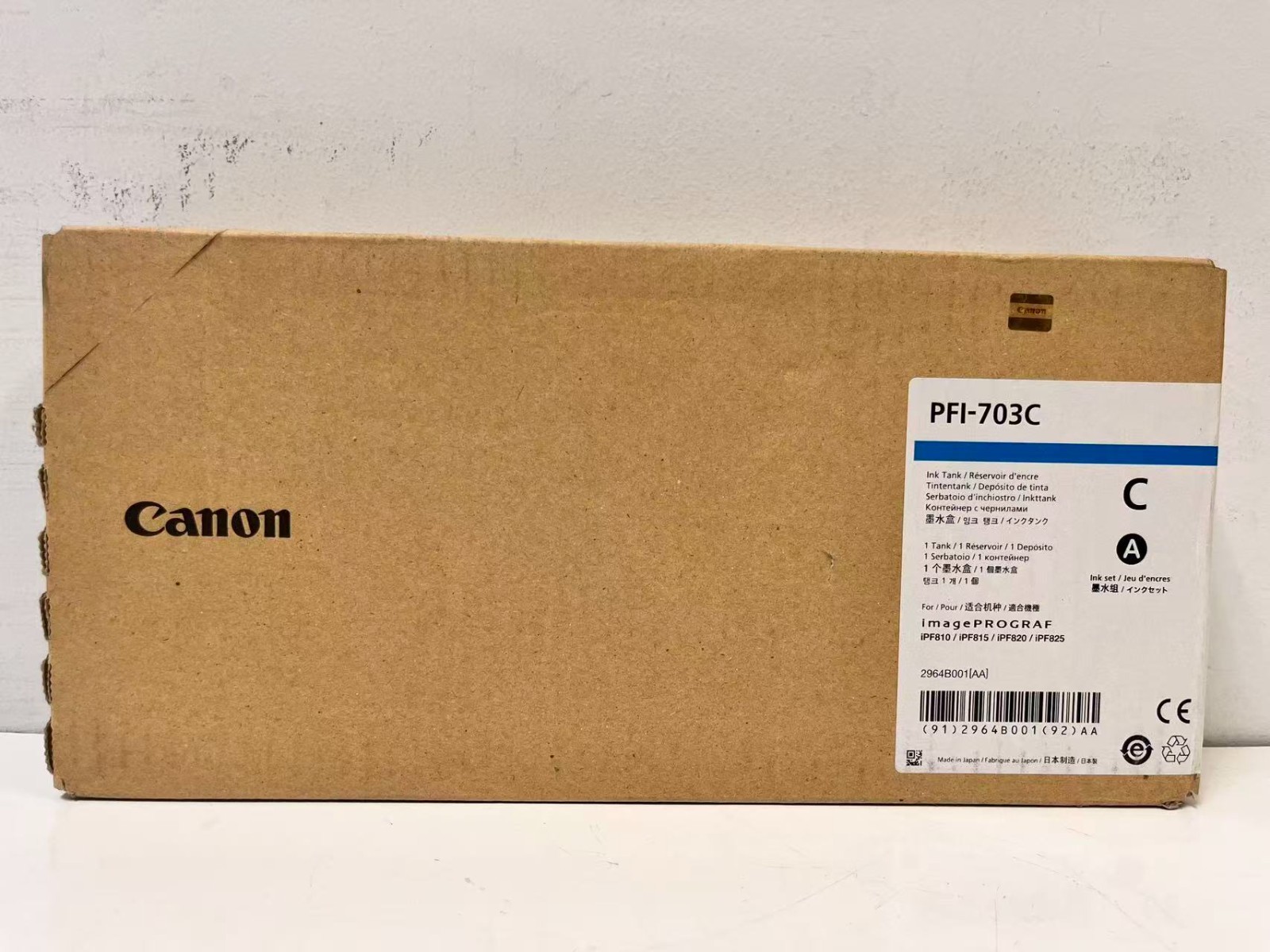 Genuine Canon PFI703C Cyan Exp 02/2016