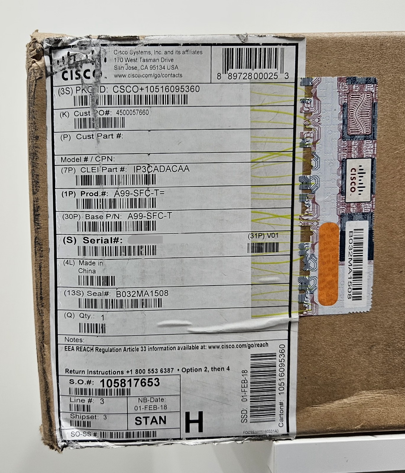 Cisco A99-SFC-T Switch Fabric