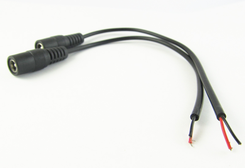 10pcs 5.5mm x 2.5mm 5.5/2.5 CCTV DC Power Charger DC Power Female Cable 30cm