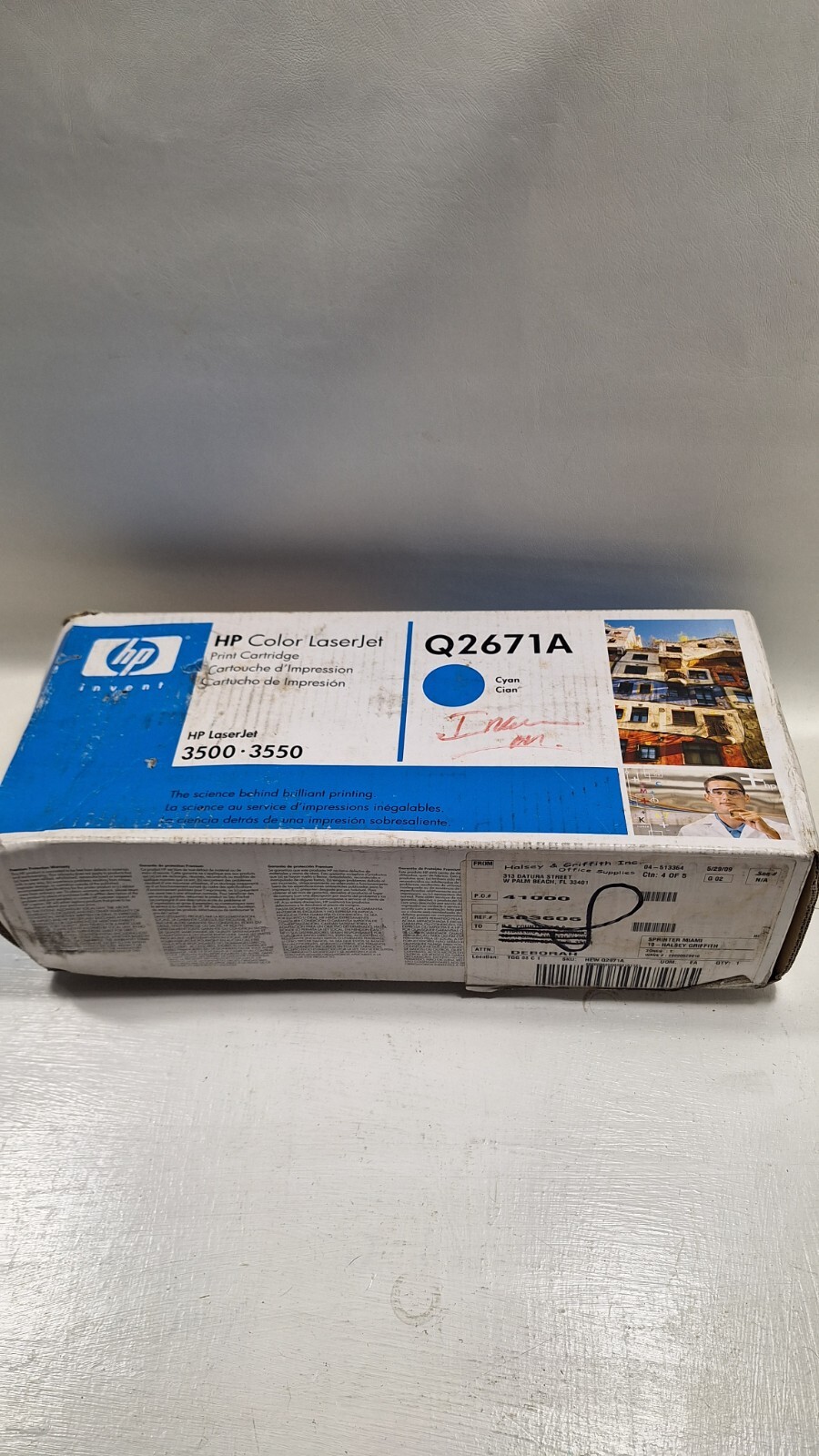 New HP Q2671A  Cyan Toner Cartridge For LaserJet 3500/3550 Blue Box