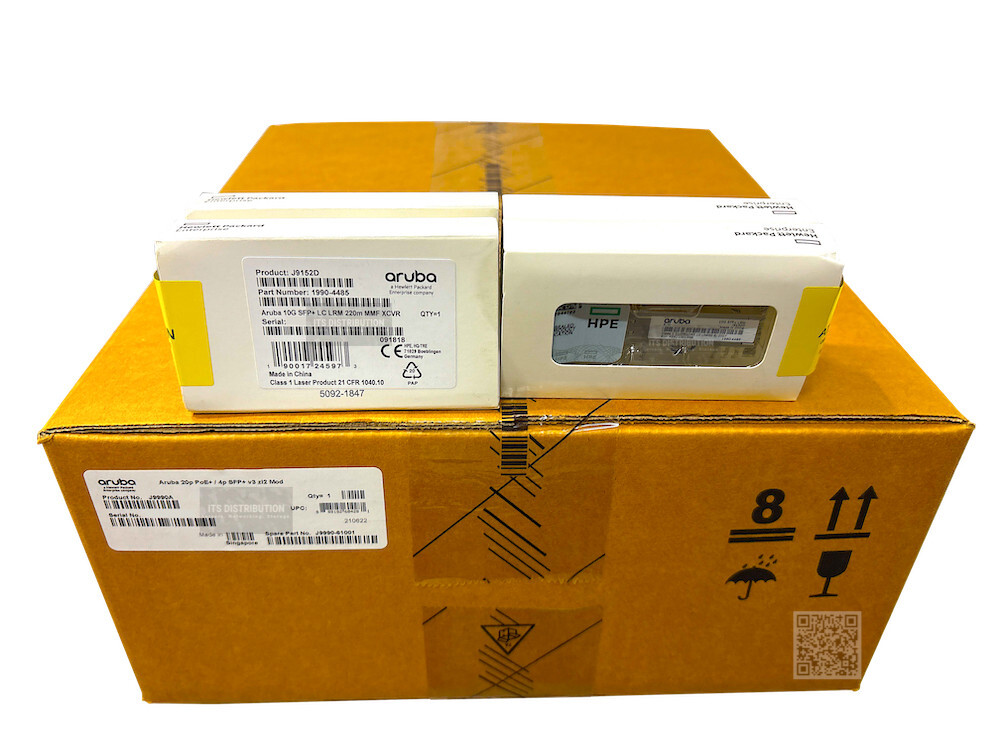 J9990A I HPE Aruba 5400R 20P+4 10/100/1000BASE-T PoE+ SFP+ Module + 4x J9152D