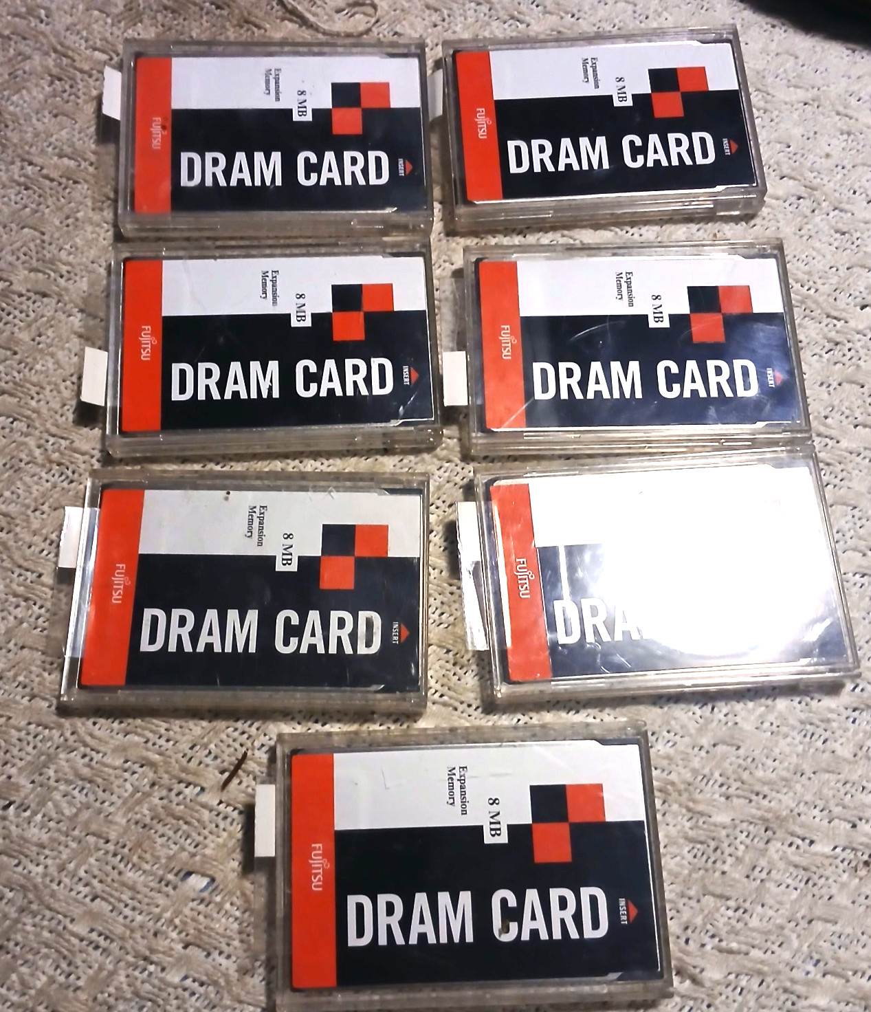 Lot of 7 8MB EXPANION MEMORY FMWEMB 95-0675-00 DRAM Cards RAM Memory card Laptop