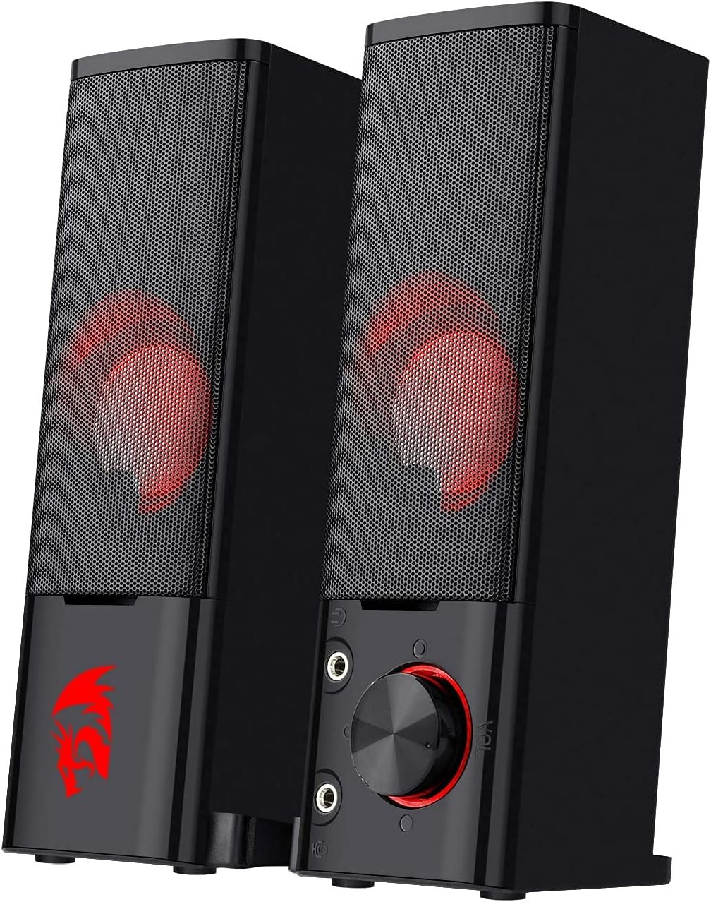 GS550 PC Gaming Speakers 2.0 Channel Stereo Enhanced Sound, Black
