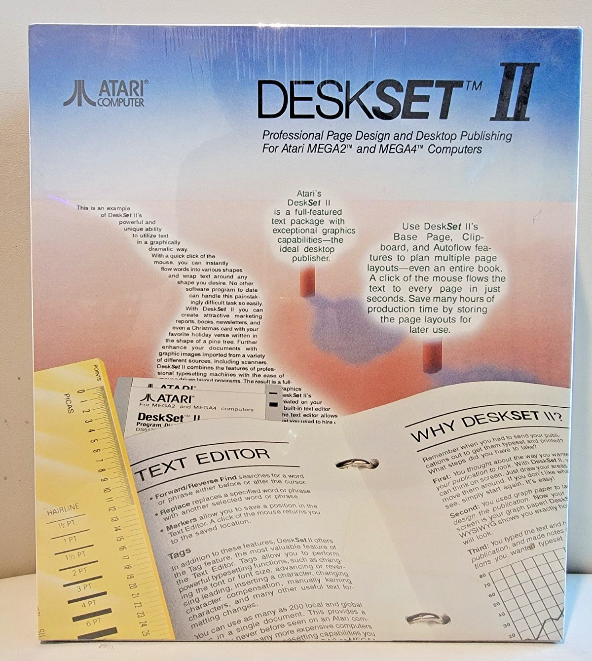 Deskset II by Atari Corp. for Atari ST/MEGA2/MEGA4 New Unopened