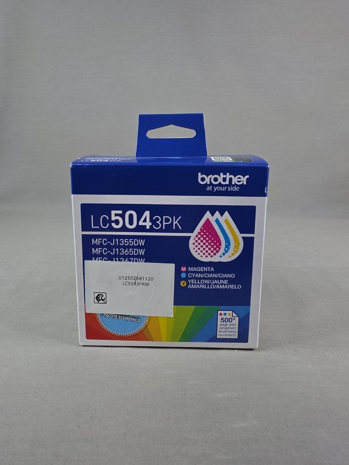 Brother Gen LC504 3PK Standard Yield Cyan Magenta Yellow Ink Cartridge EXP 06/28
