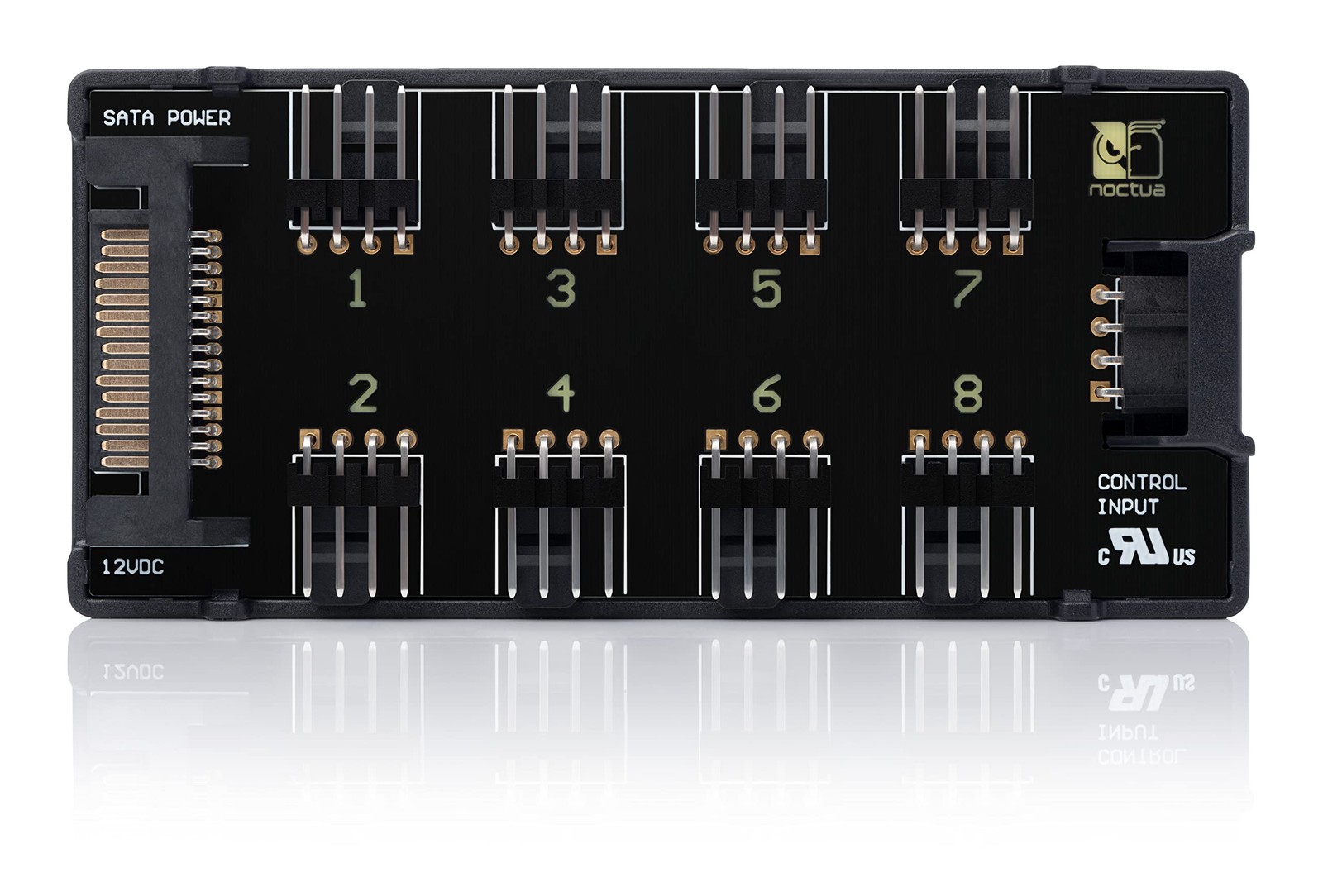 Noctua NA-FH1, 8 Channel Fan Hub for up to Eight 12V or 5V Based 4-pin