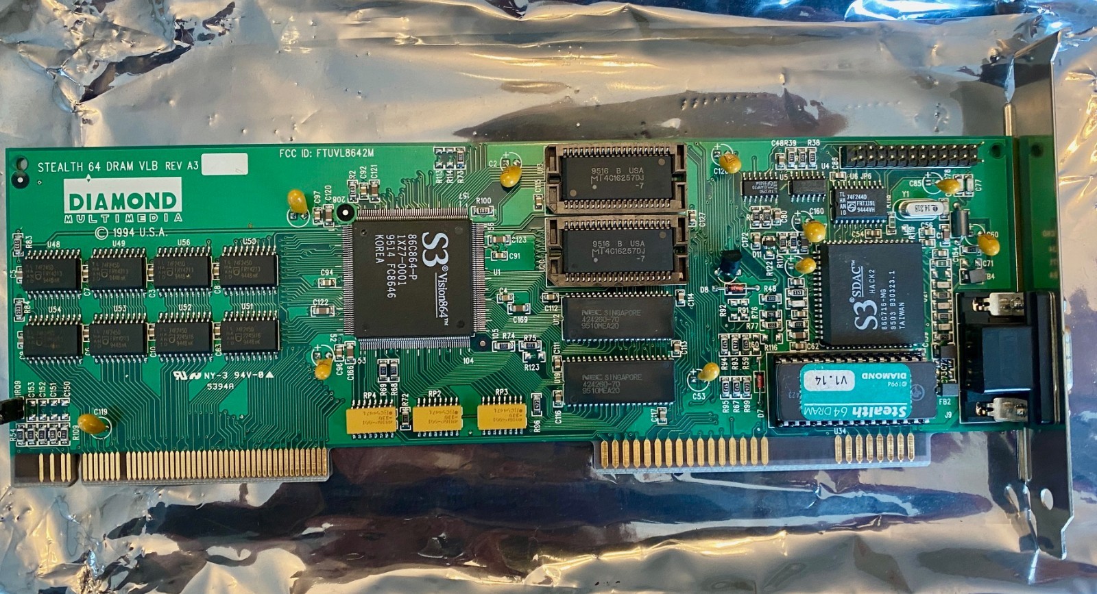 Vintage Diamond Stealth 64 VLB 2MB Video Card - Tested