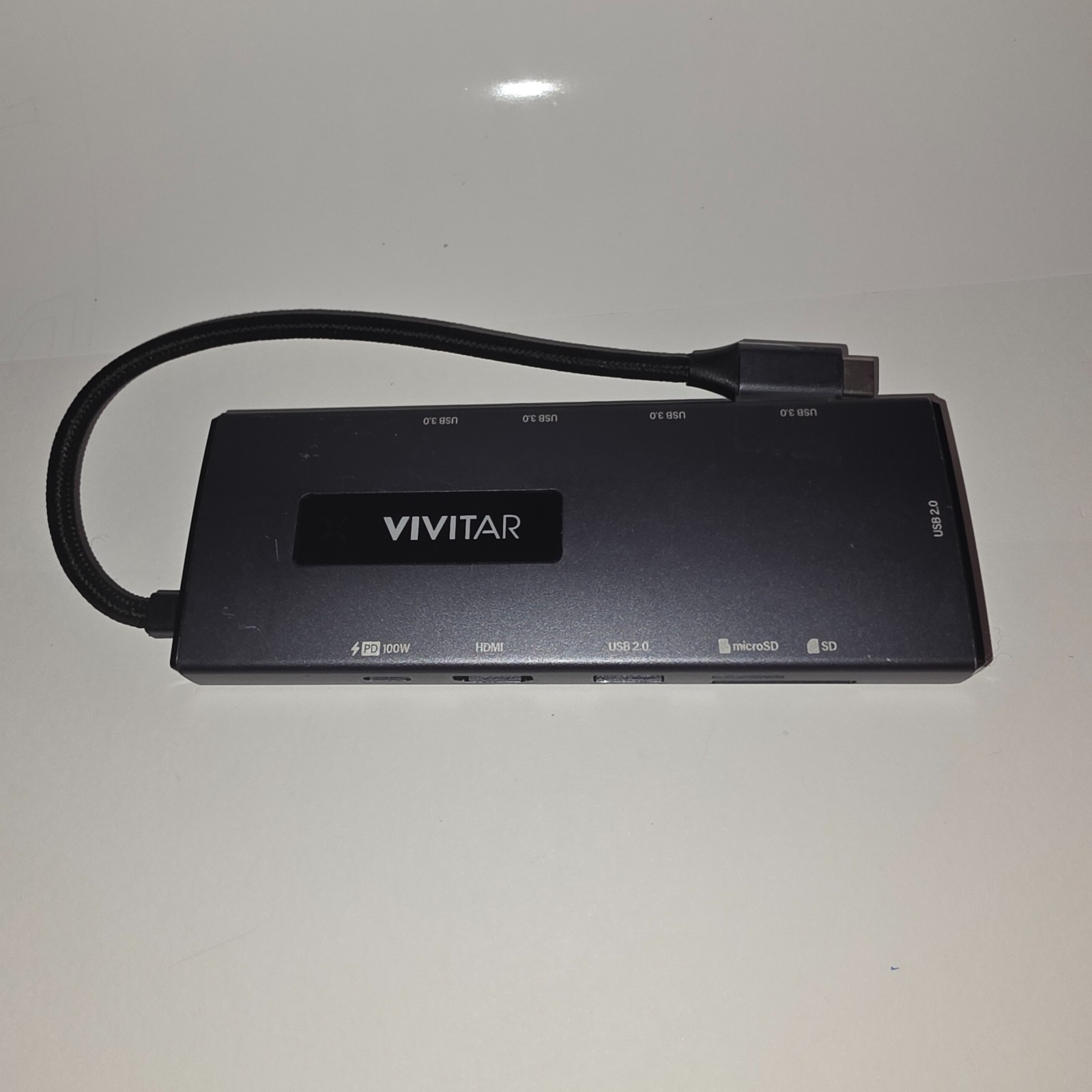 Vivitar VVRW7325 10-in-1 USB-C Hub 100W PD HDMI SD MicroSD USB 3.0