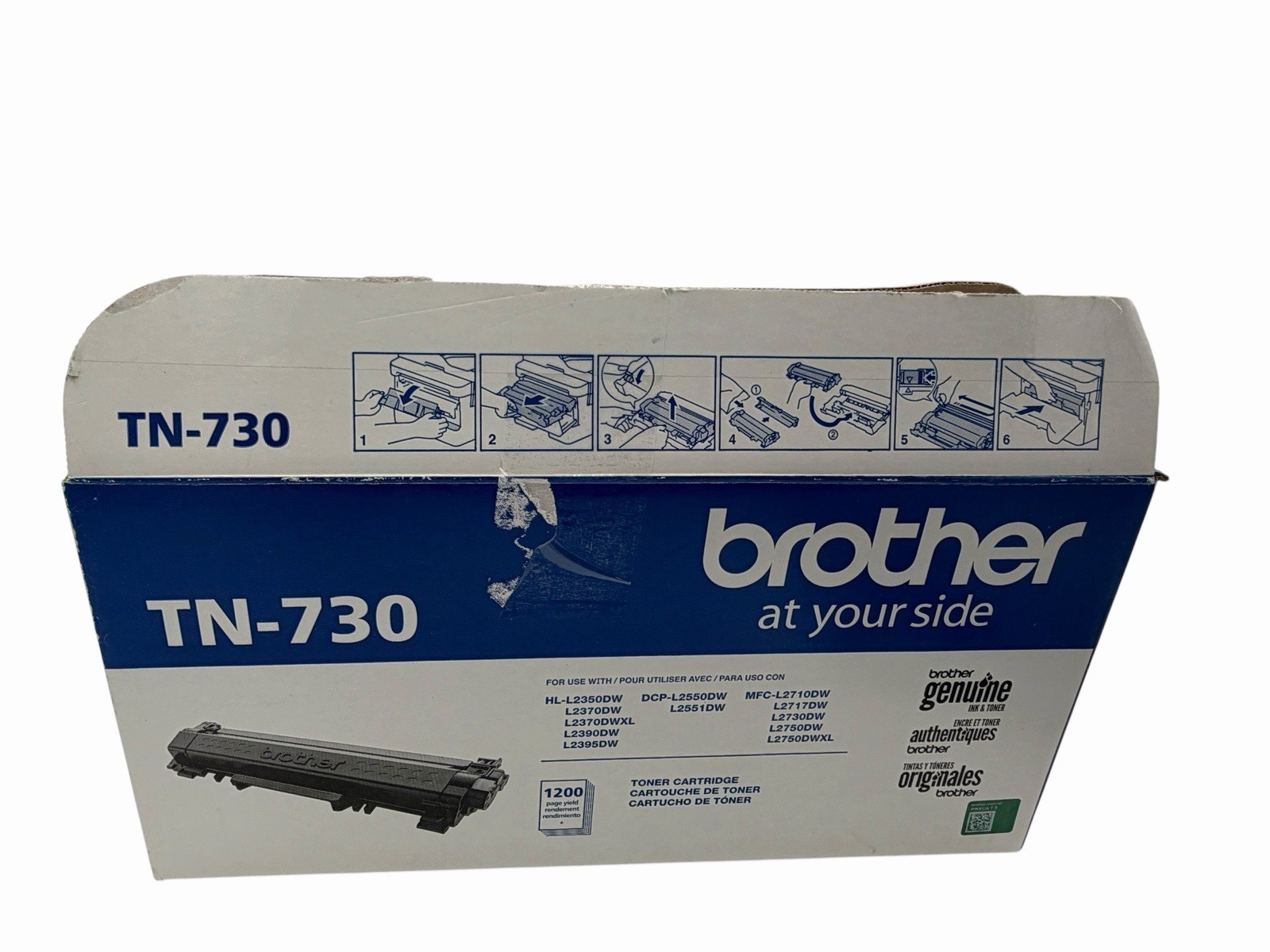 ✨Brother TN-730 Genuine Black Toner Cartridge OEM New✨