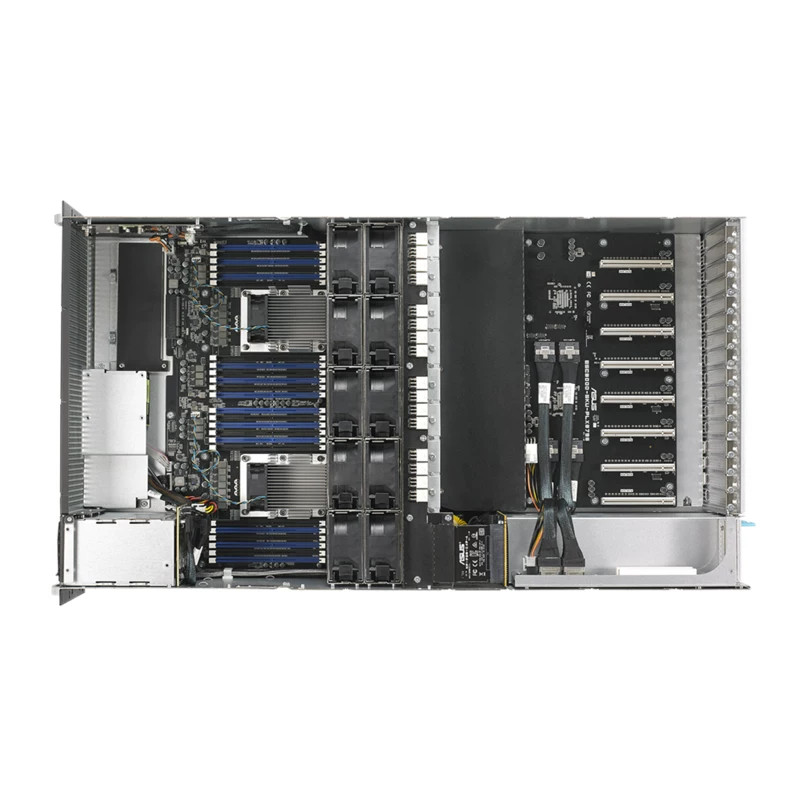 ASUS ESC8000-G4 8GPU 8X2.5" Server With 2x Intel 6152 CPU/1T RAM/8X3090 24GB GPU
