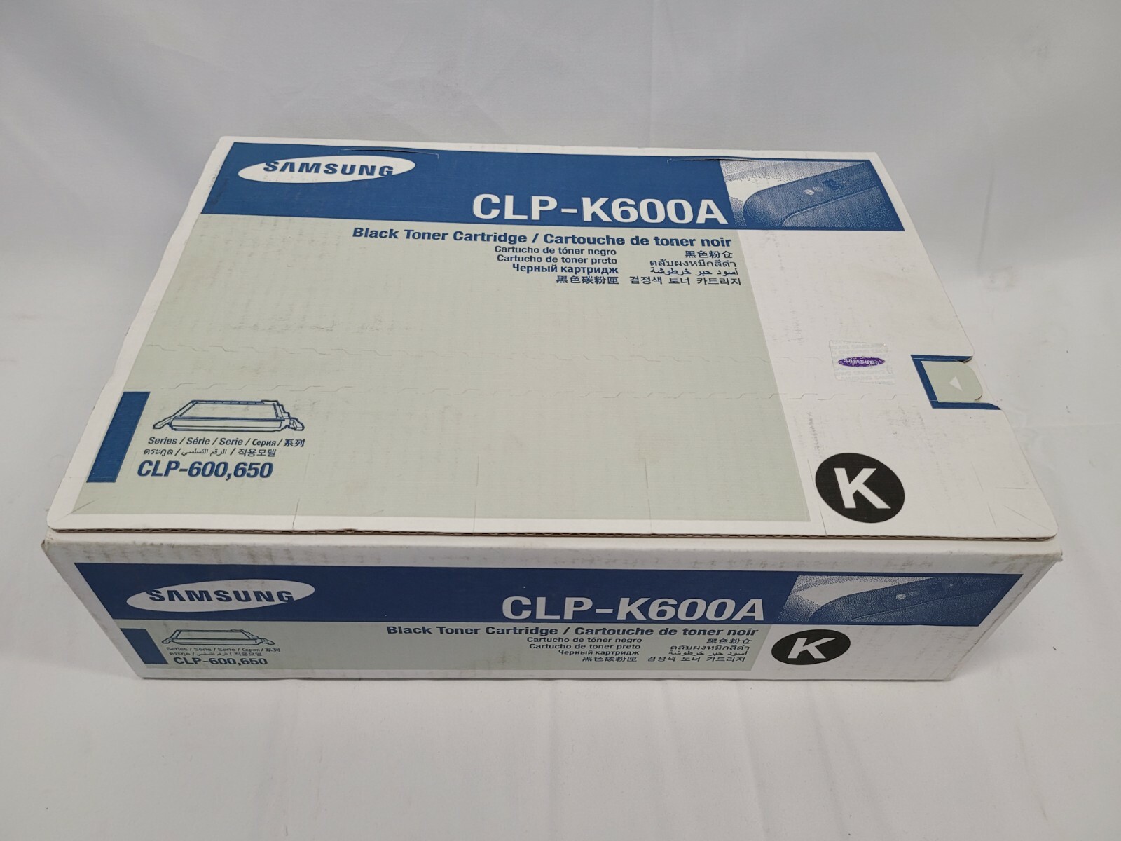 Genuine Samsung CLP-K600A Black Toner Cartridge CLPK600A-New In Box