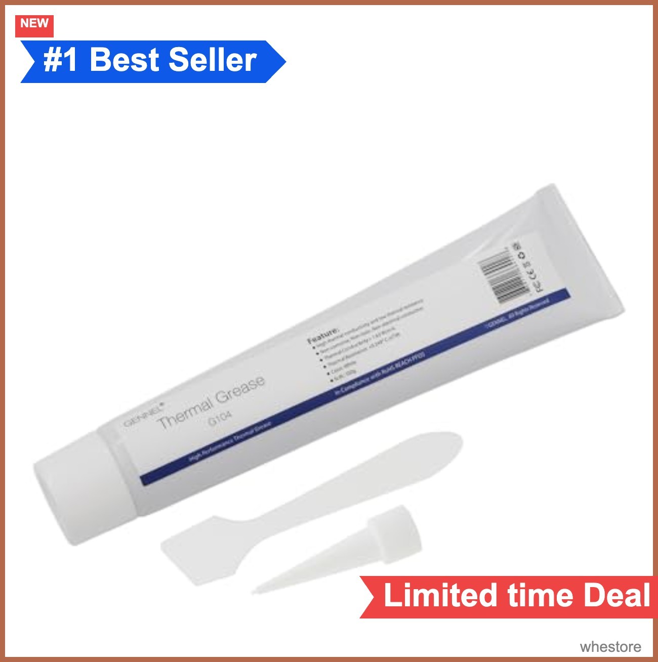 Thermal Paste 100g CPU Heatsink Compound Grease Non Conductive High Temp