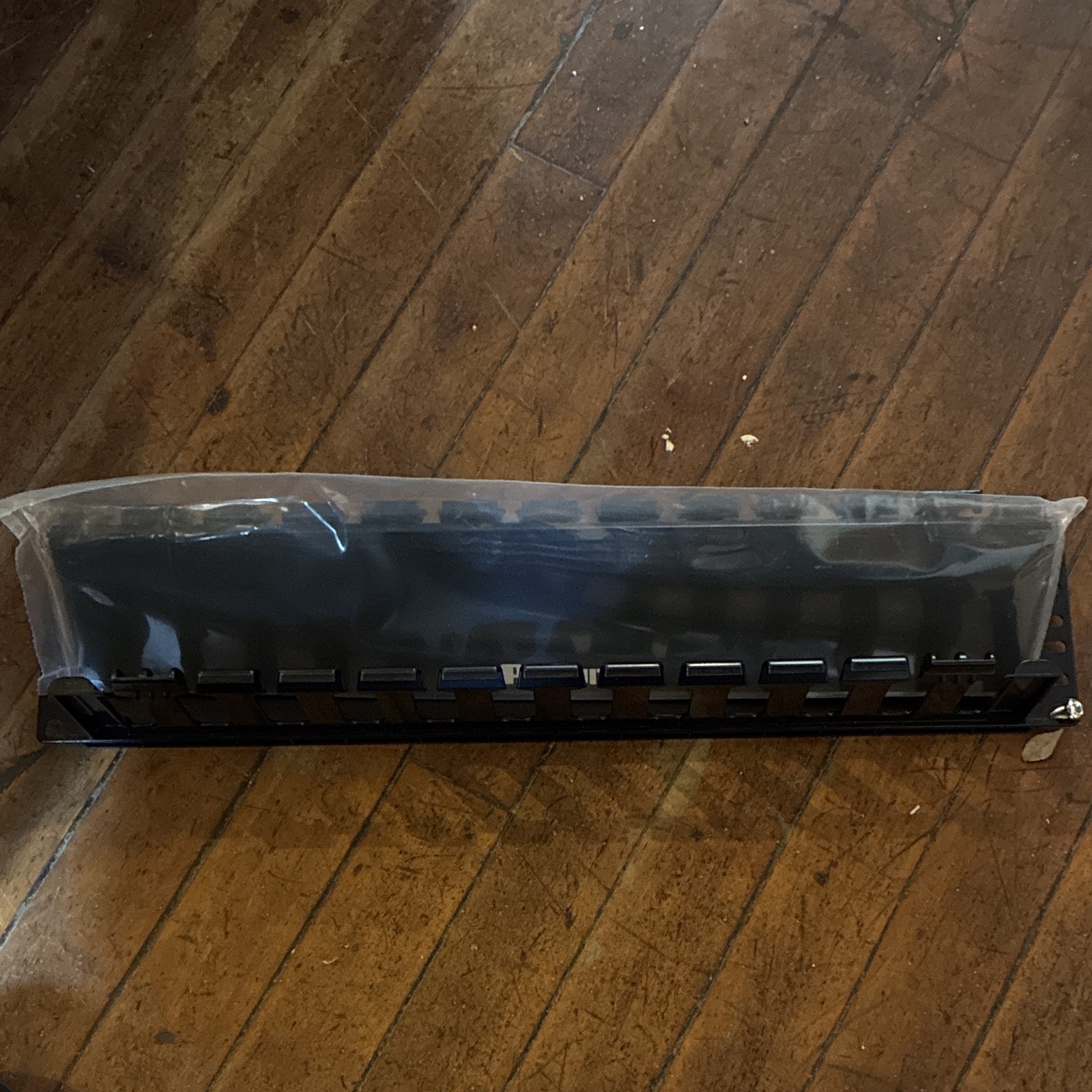 Panduit WMPF1E Horizontal Cable Manager 19 in 2RU Black Plastic