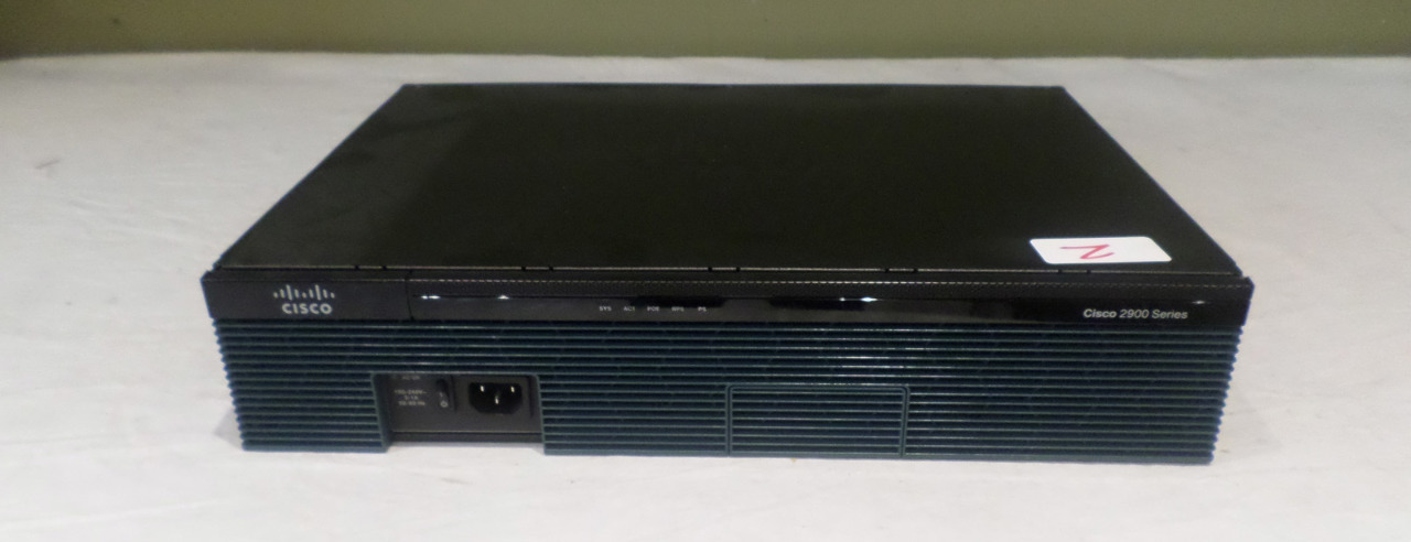 CISCO 2911/K9 V06 ROUTER W/ VWIC3-2MFT-T1/E1 CARD & QUAD PORT VIC3-4FXS/DID