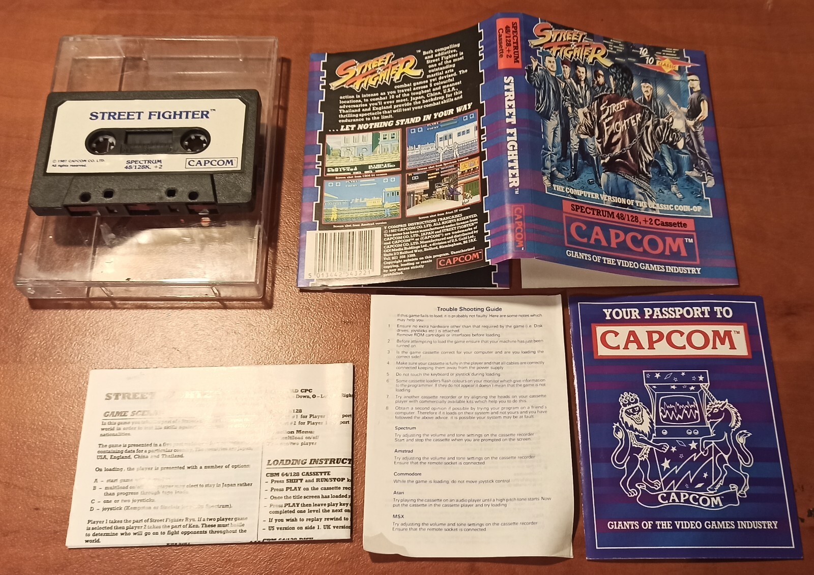 Sinclair Spectrum Game STREET FIGHTER CAPCOM Passport Silicon Valley ULTRA RARE