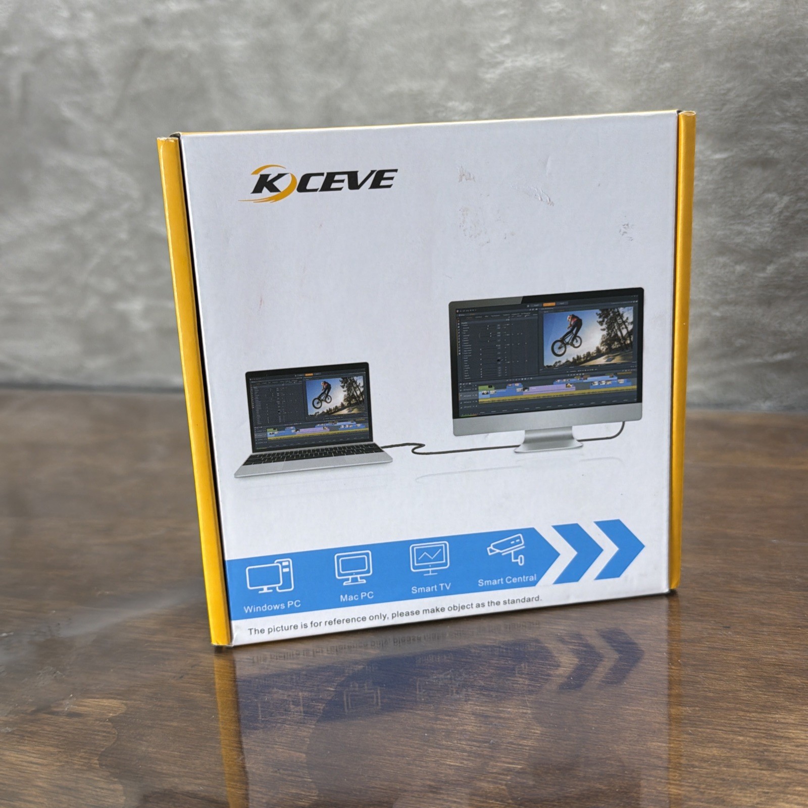 KCEVE 4x4 USB 3.0 Switcher Hub 4 Port USB Sharing Switch with Cables & Wired Rem