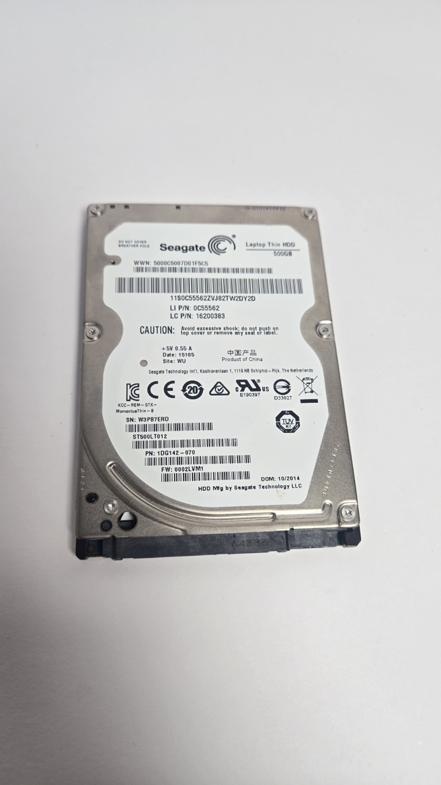 Seagate Momentus Thin 500GB 2.5" SATA Laptop HDD ST500LT012 Slim Drive