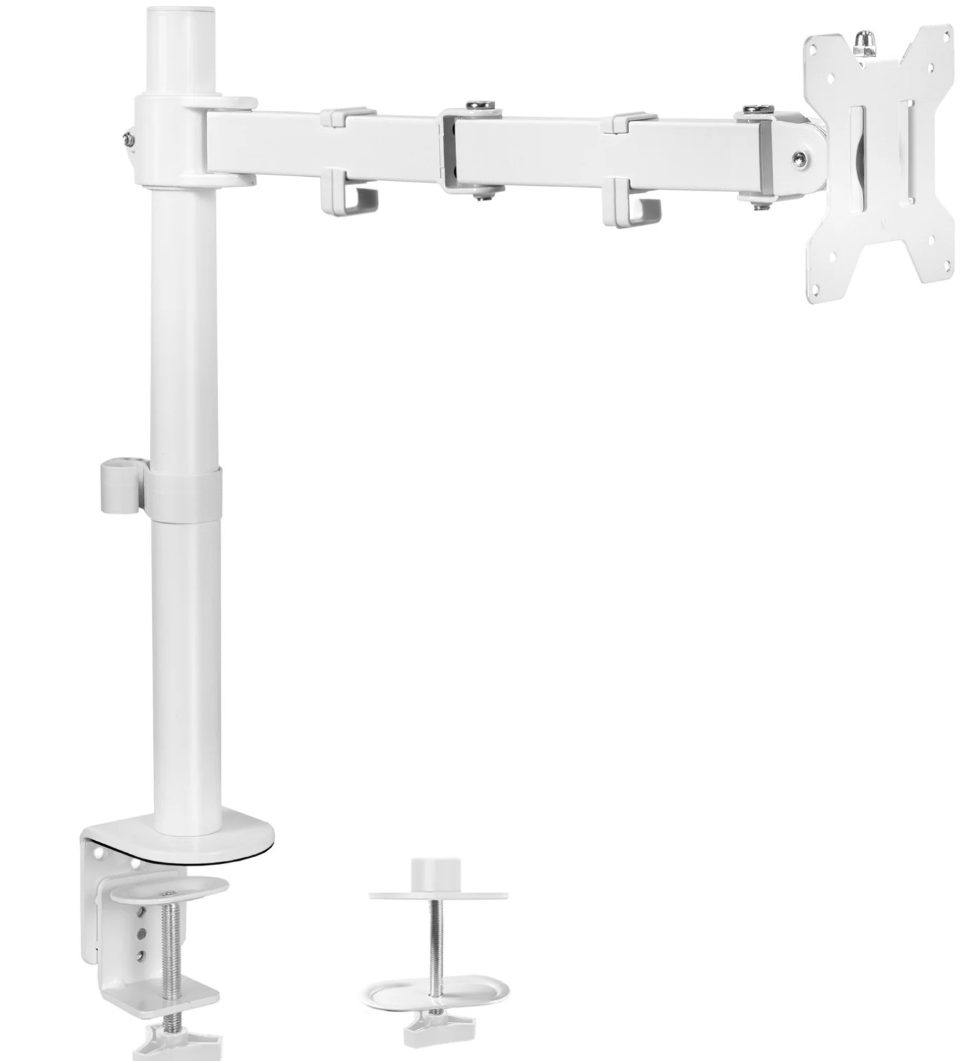 Vivo Stand V001-W Single Monitor Desk Mount - Up to 38" Screens