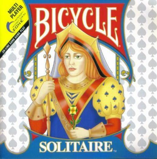 Bicycle Solitaire 1998 PC CD sort by number suit order single player card game