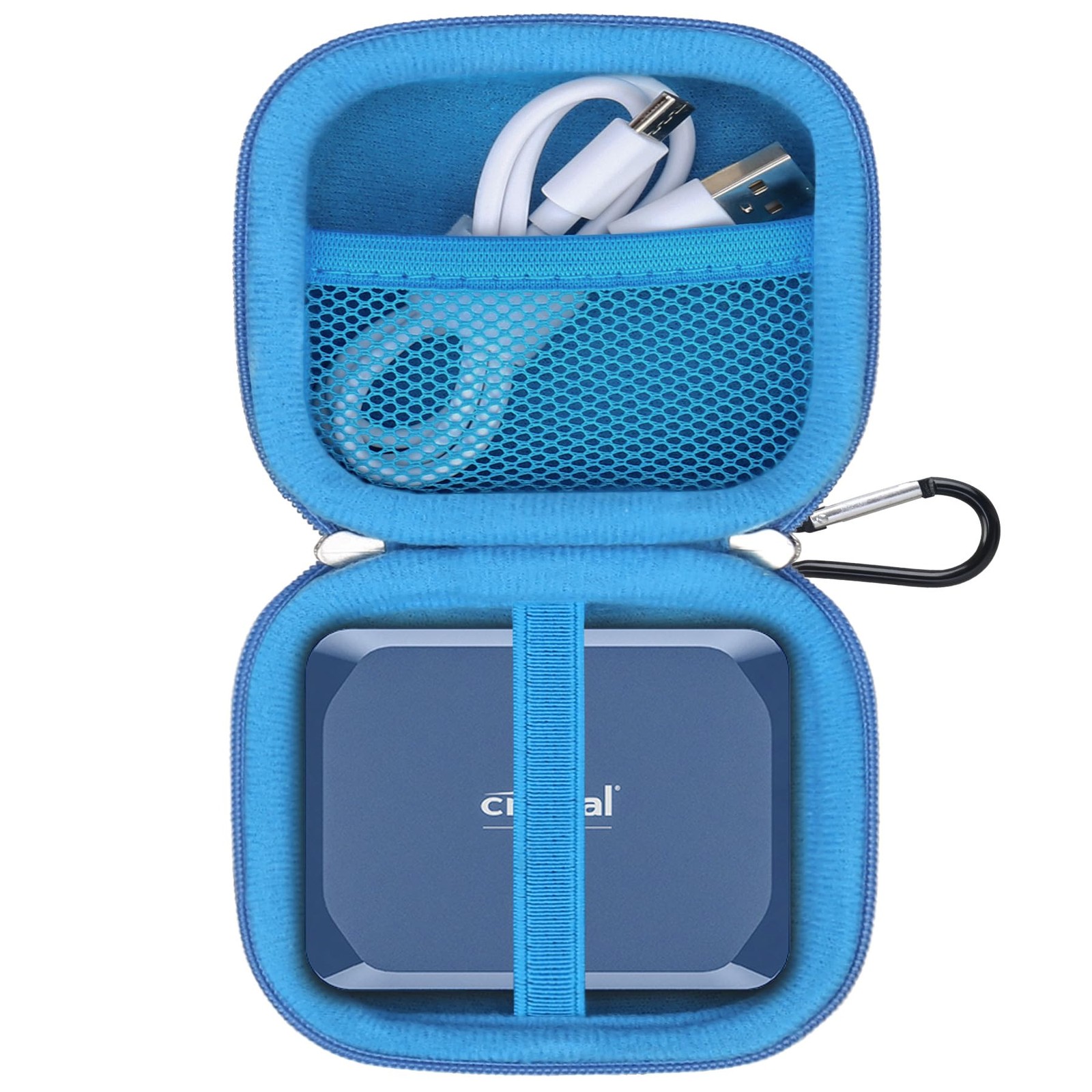 Lacdo Hard Drive Carrying Case for Crucial X10 / X9 Pro / / Blue