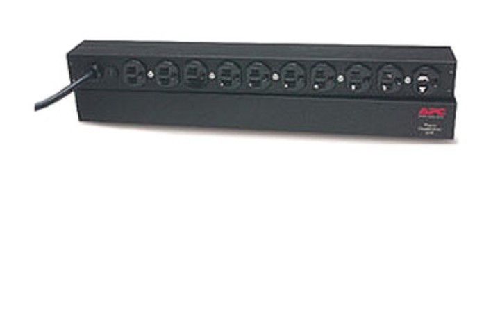 APC NetShelter Basic Rack PDU, 1U, 15A, 120V, 10 NEMA 5-15 outlets