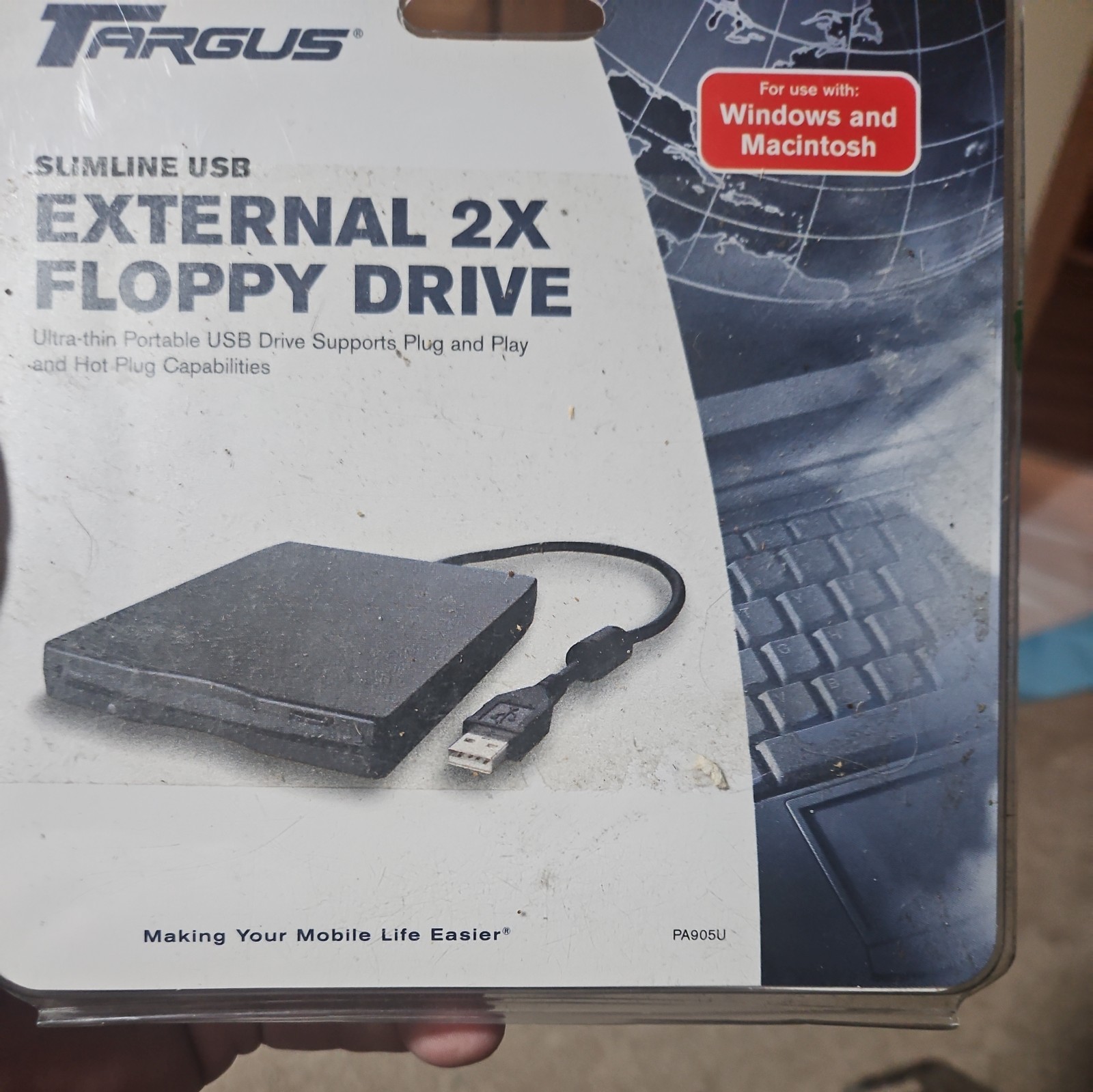 Targus PA905U Slim External USB Floppy Drive