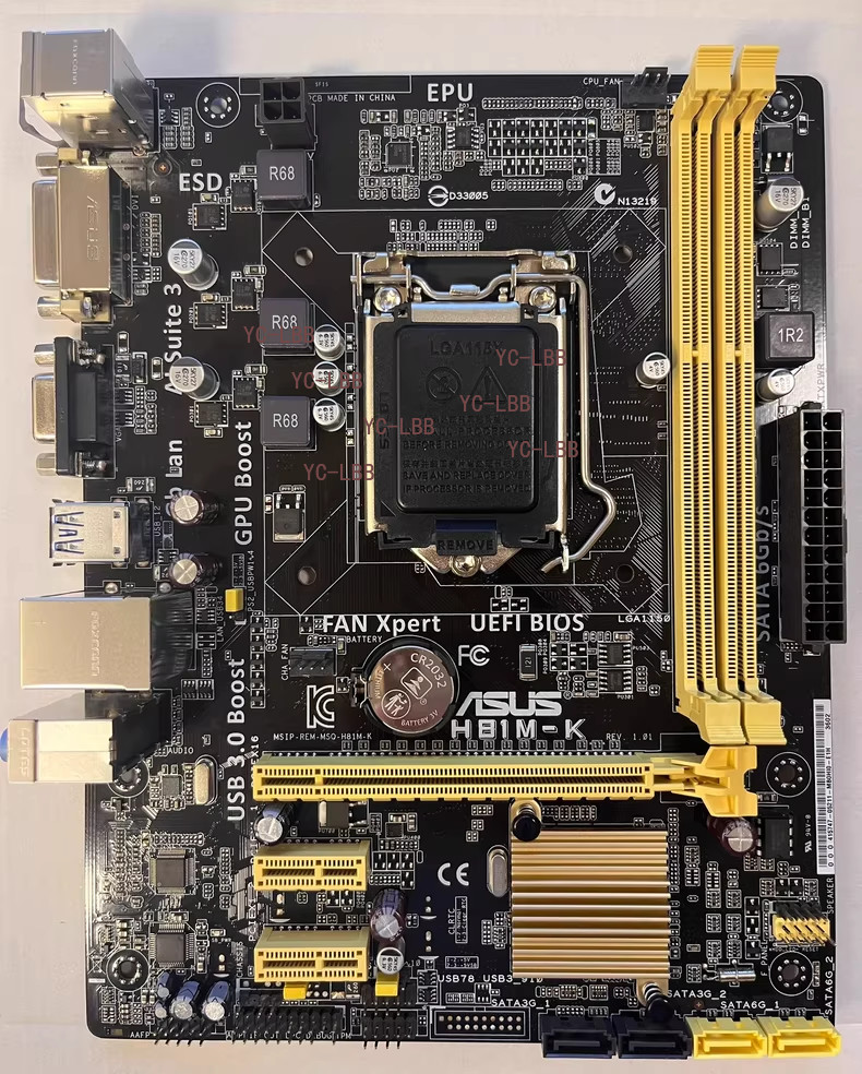 ASUS H81M-K Motherboard Socket LGA 1150 DDR3 Intel H81 mATX