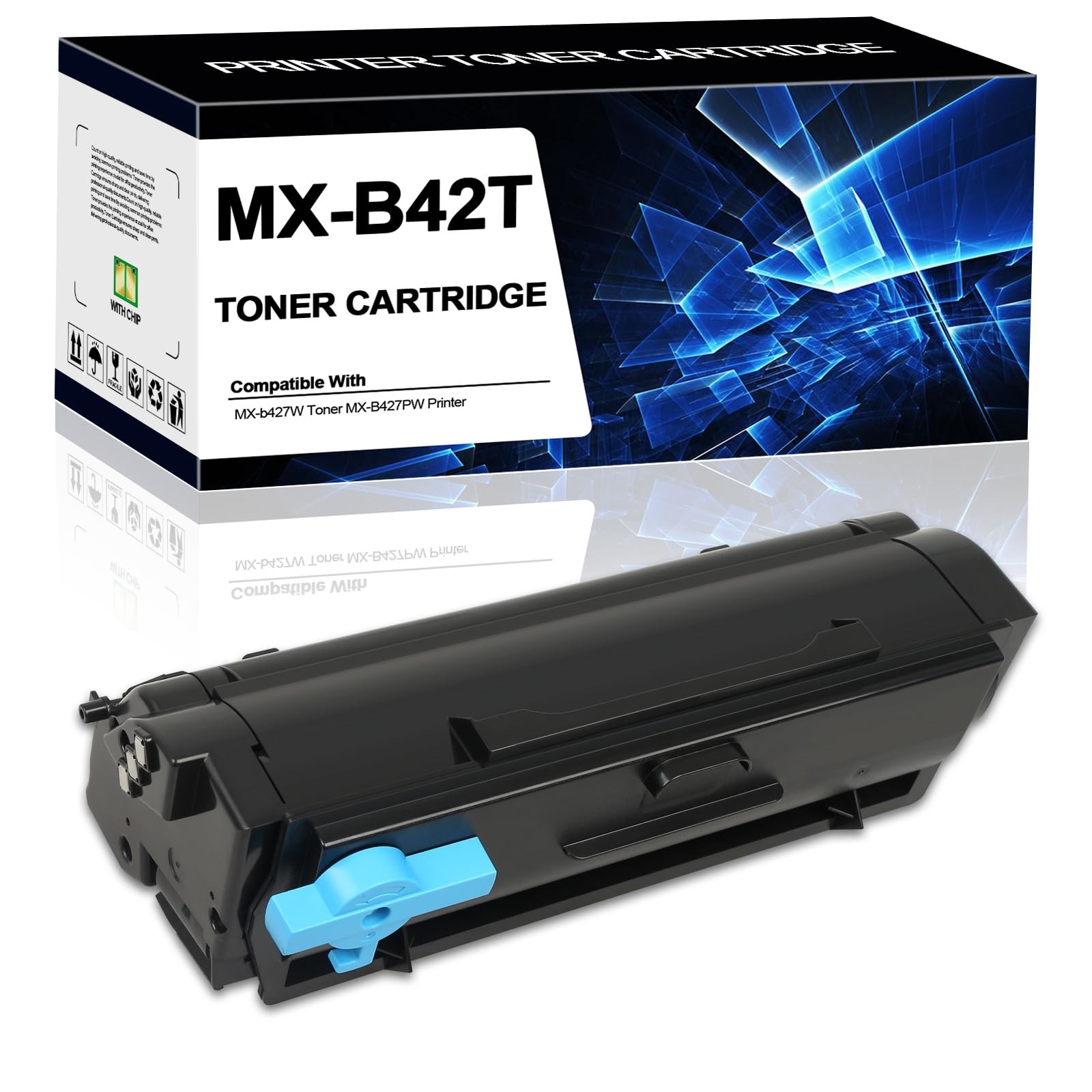 ROYOE High Yield MX-B42T Toner Cartridge 25B3430 small, Multicolor
