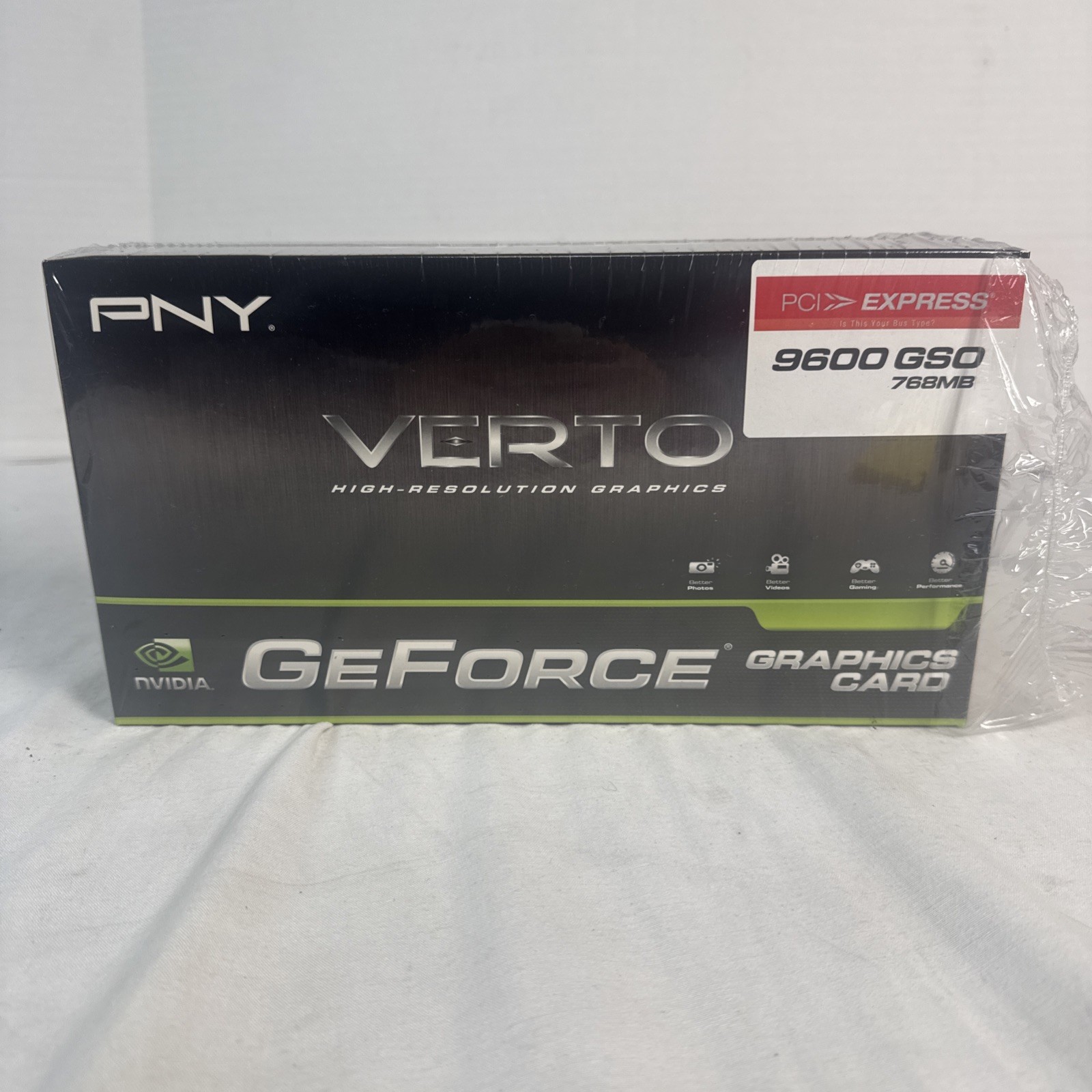 PNY VERTO GeForce 9600 GSO 768MB Graphics Card Computer NEW IN BOX