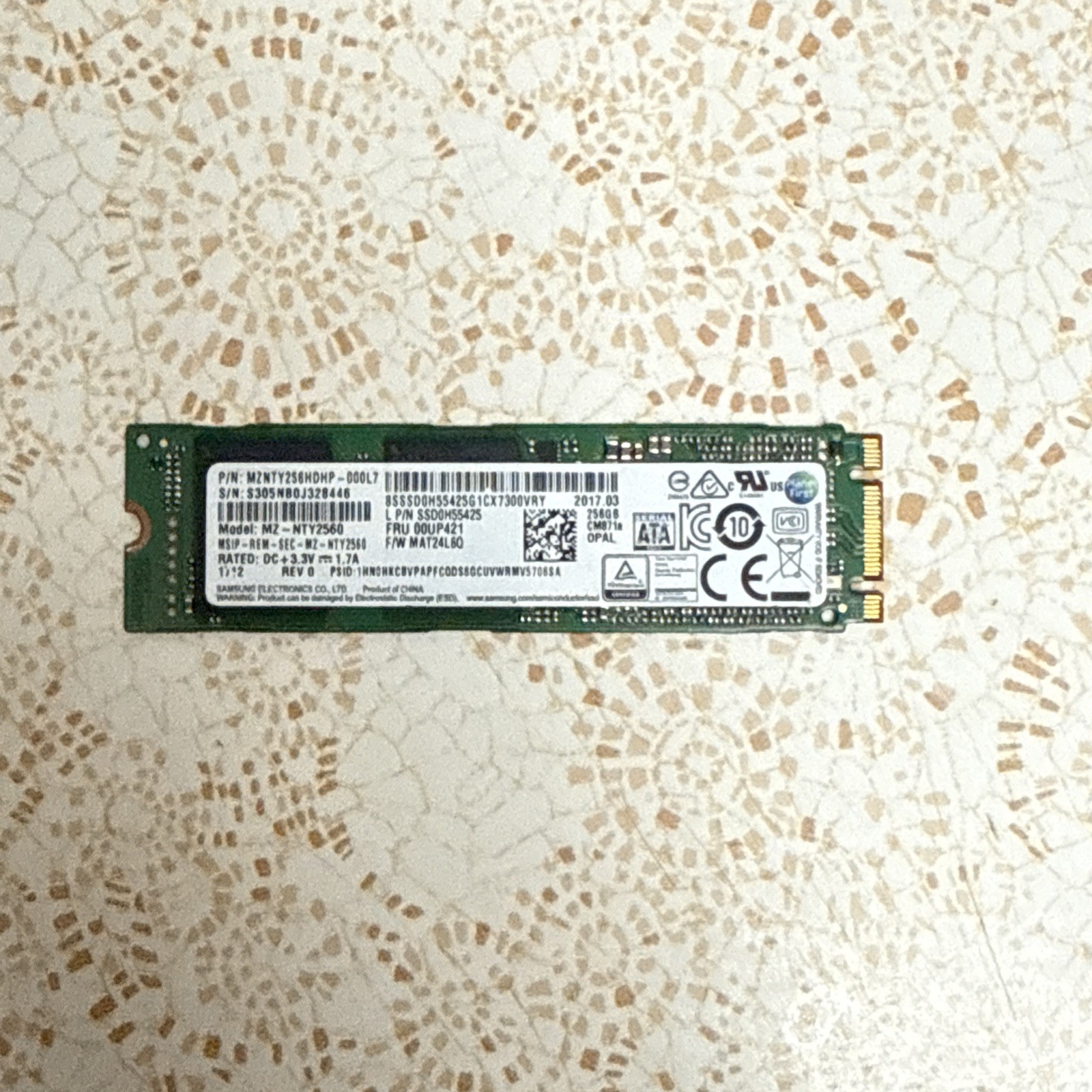 Samsung 256GB CM871a SATA M.2 2280 MZNTY256HDHP MZ-NTY2560