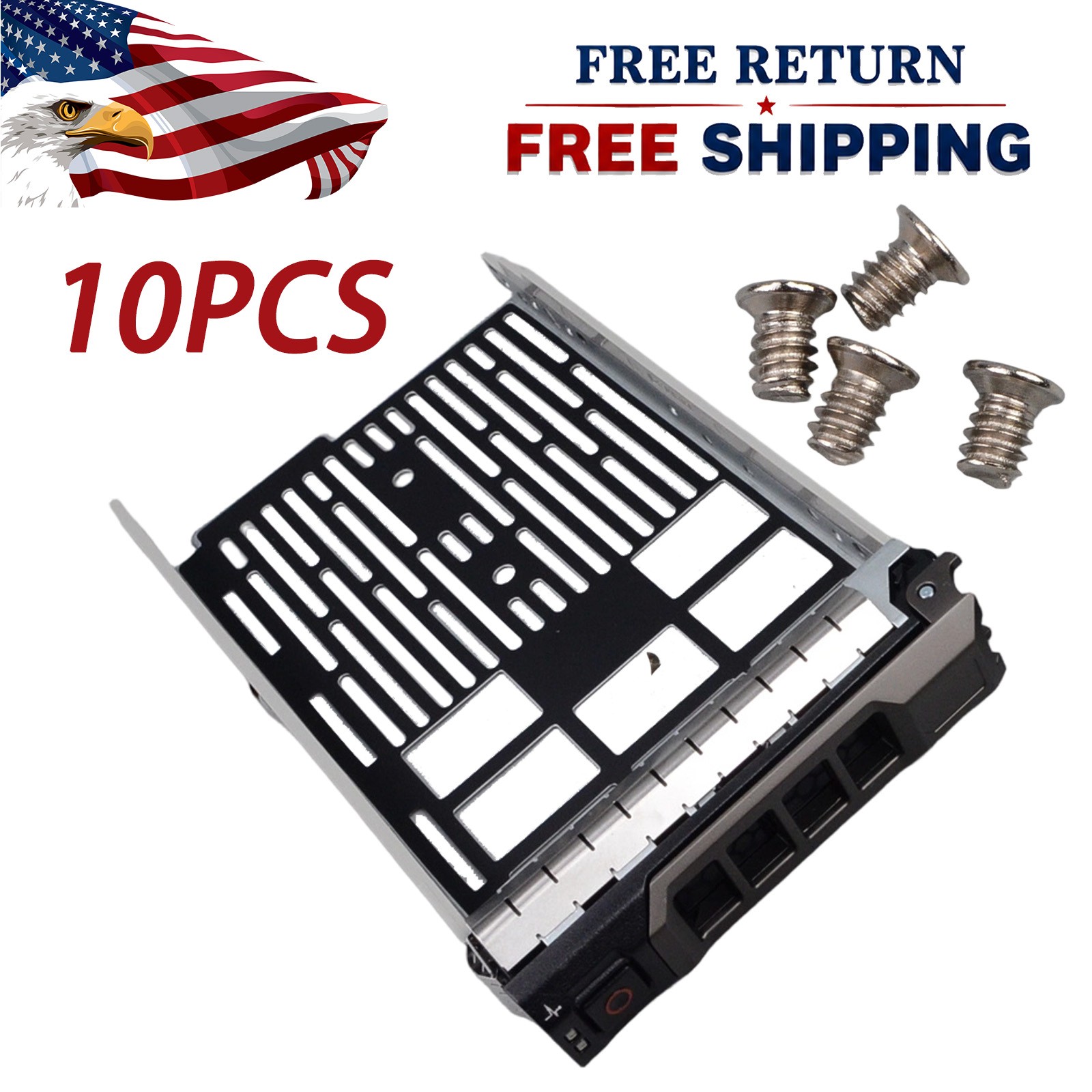10X 3.5in Hot Swap Hard Drive Tray For Dell PowerEdge R730 T630 T710 0KG1CH