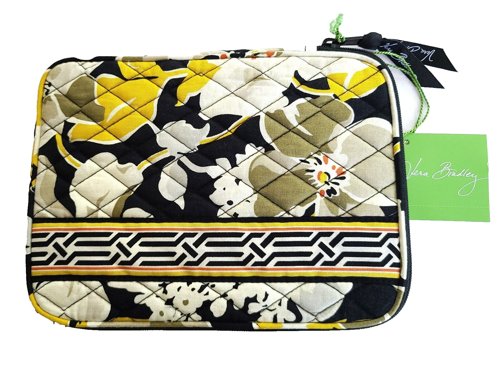 Vera Bradley Dogwood eReader eBook Sleeve 8.5x6.5 Padded Zip Catch All Pouch N77