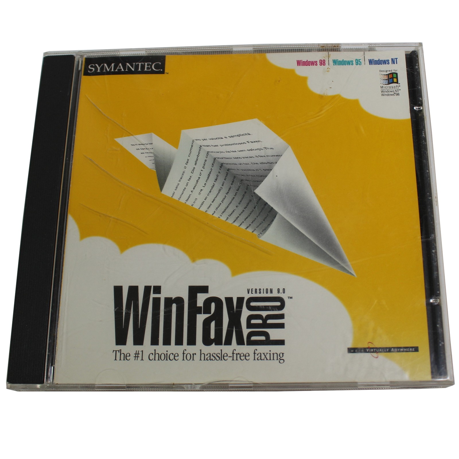 Symantec WinFax PRO 8.0 Software for Windows 95 98 NT CD-ROM Vintage Fax