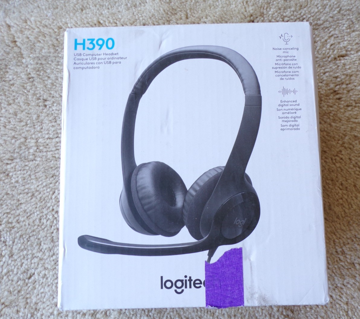 Logitech H390 Black Over the Ear Headset @p12
