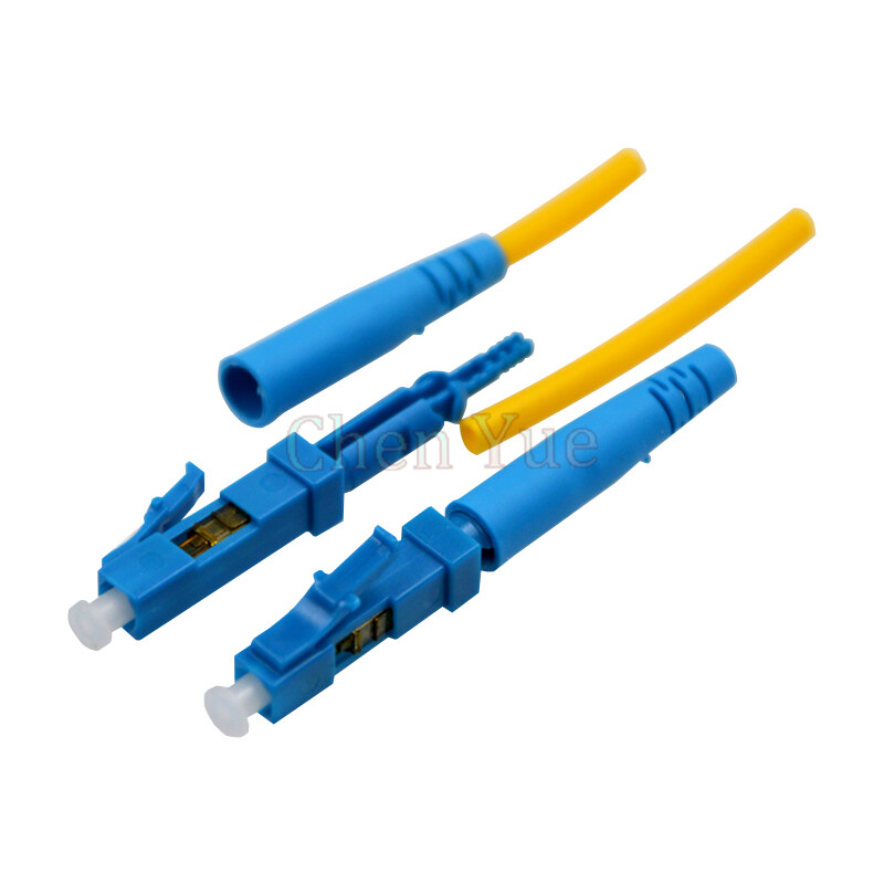 50pcs LC/UPC SM Round Cable Rapid Optical Fiber Quick Connector LC indoor Fast 