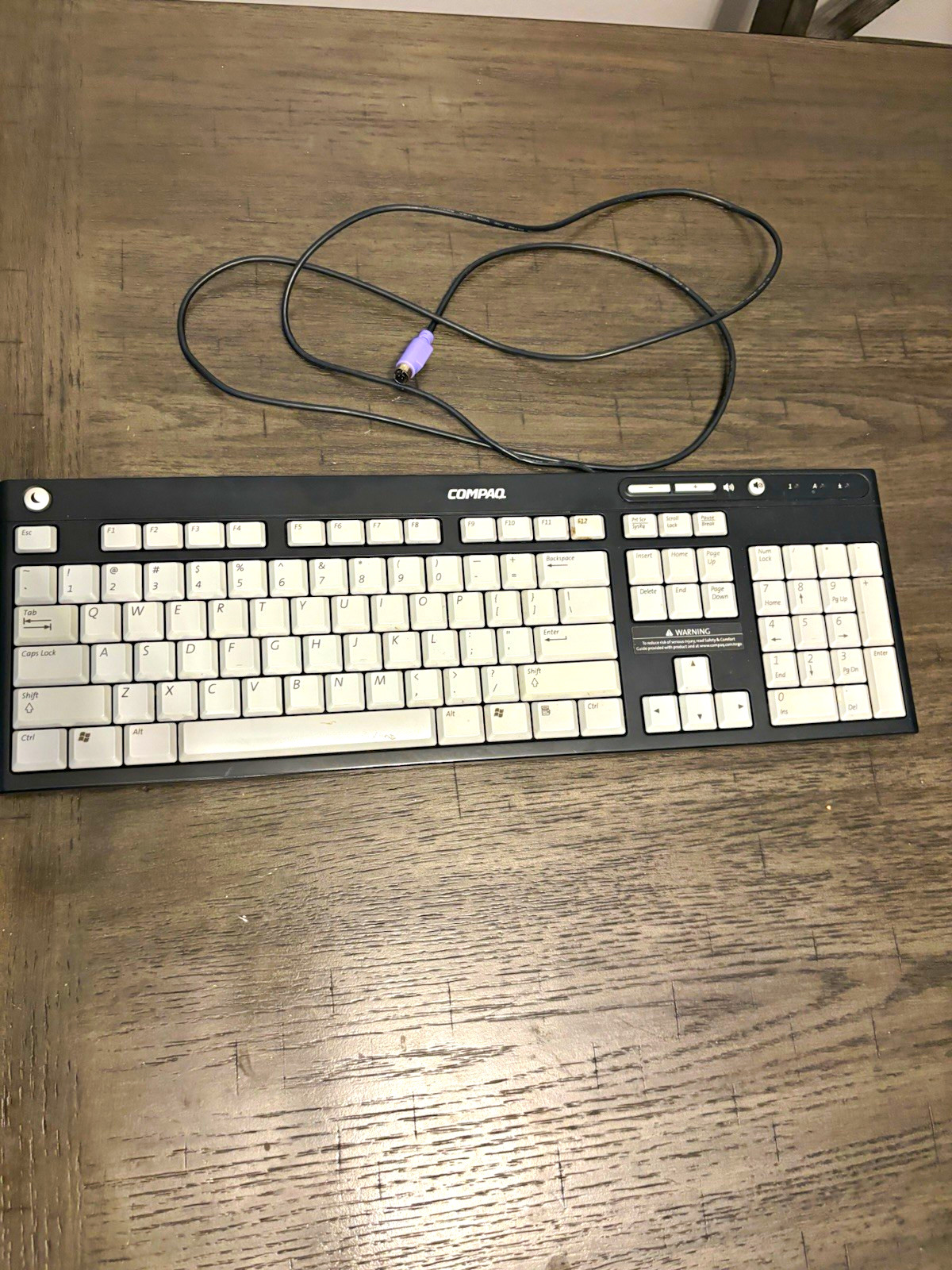 Vintage Compaq SK-1789 Wired Multimedia Keyboard PS/2 Legacy Model 5137