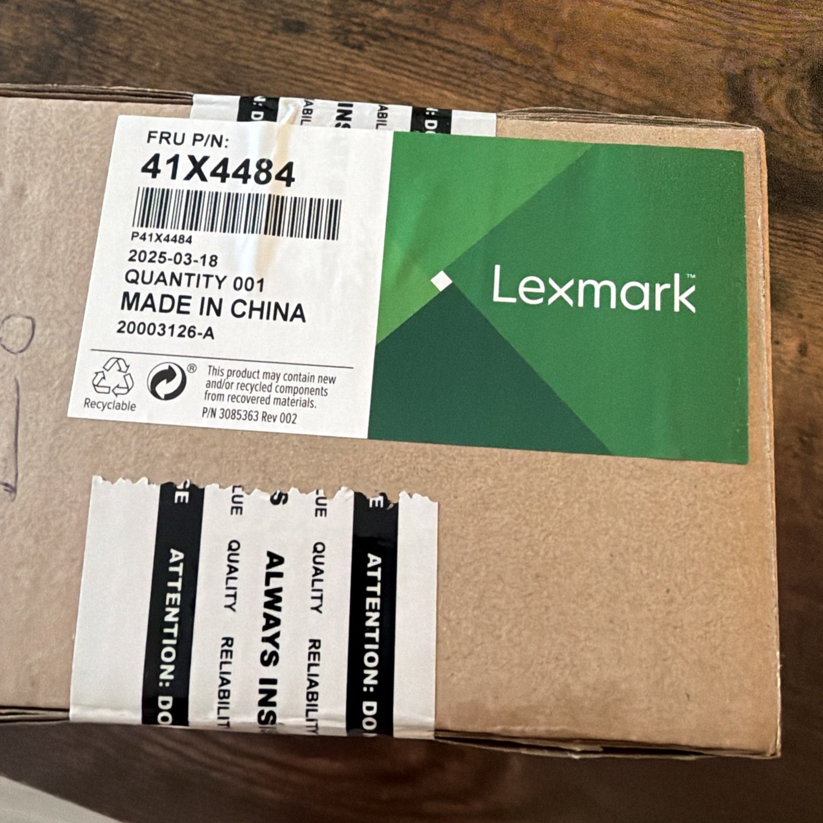 41X4484 Lexmark CX62x SVC Other Structural El Left ADF C ~D~