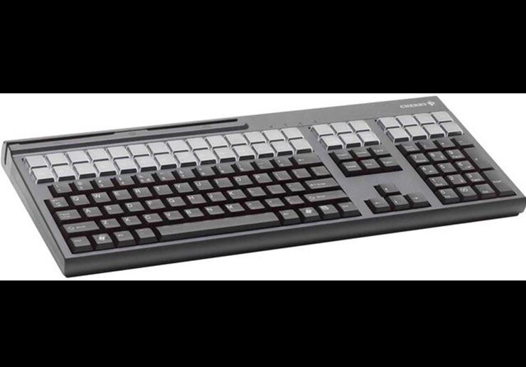 Cherry G86-71410- 173 Keys/42 Relegendable Keys/Magnetic Stripe 
