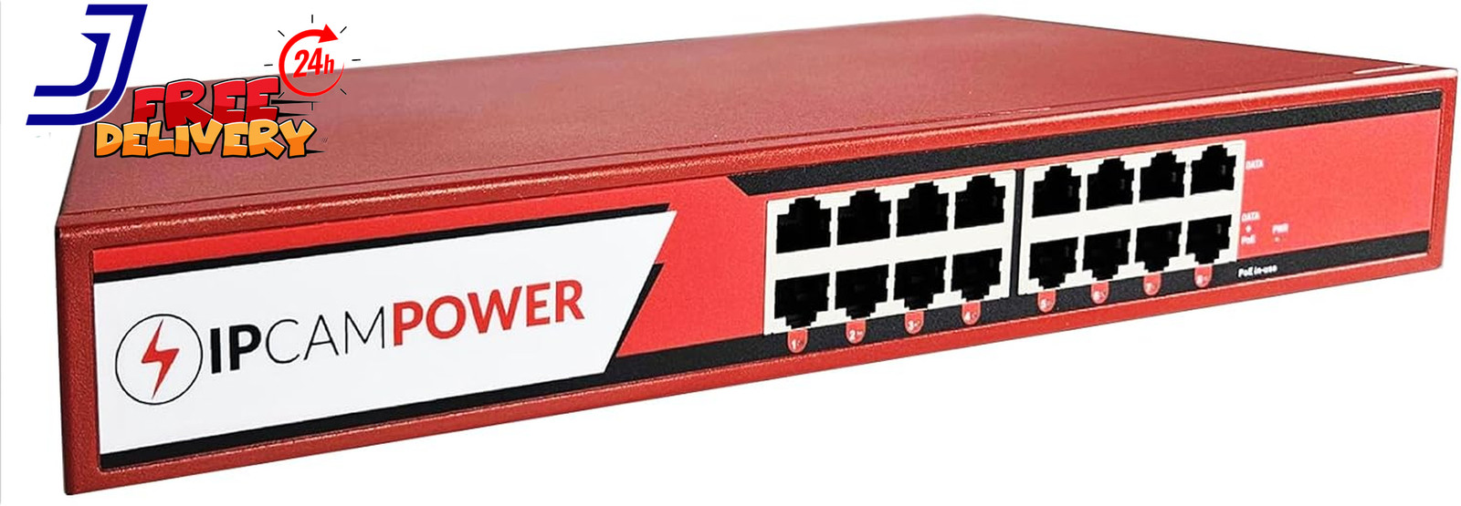 8 Port 802.3Bt POE++ Extreme Power POE Injector Hub 90 Watts on Each Port 250