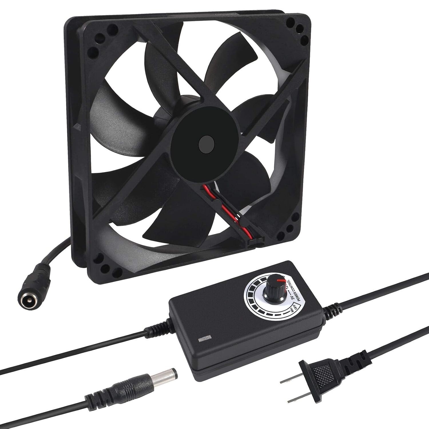AC DC 120mm Adjustable Speed Fan for Cooling and Ventilation Projects