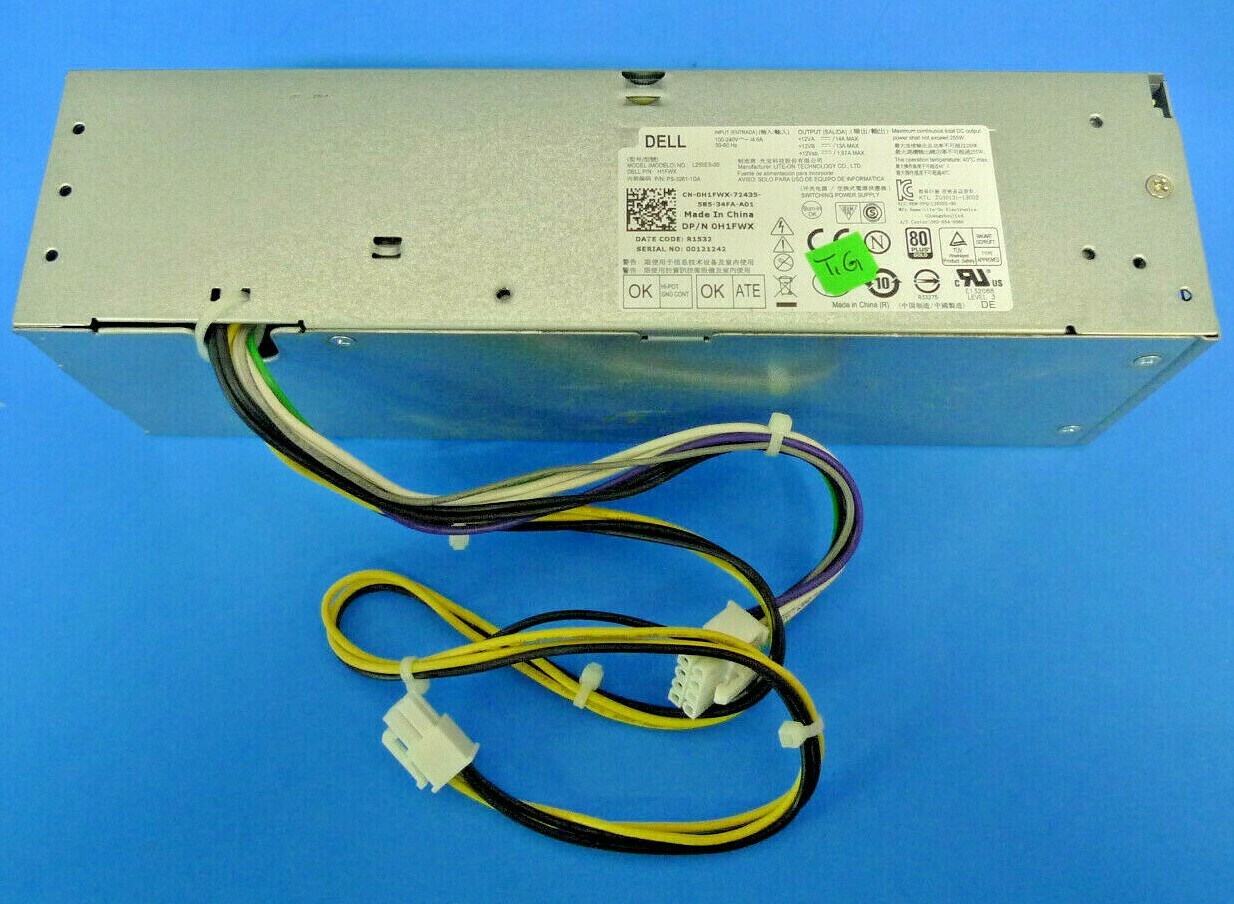 Dell Optiplex 3020 7020 9020 255W SFF Switching Power Supply L255ES-00 H1FWX