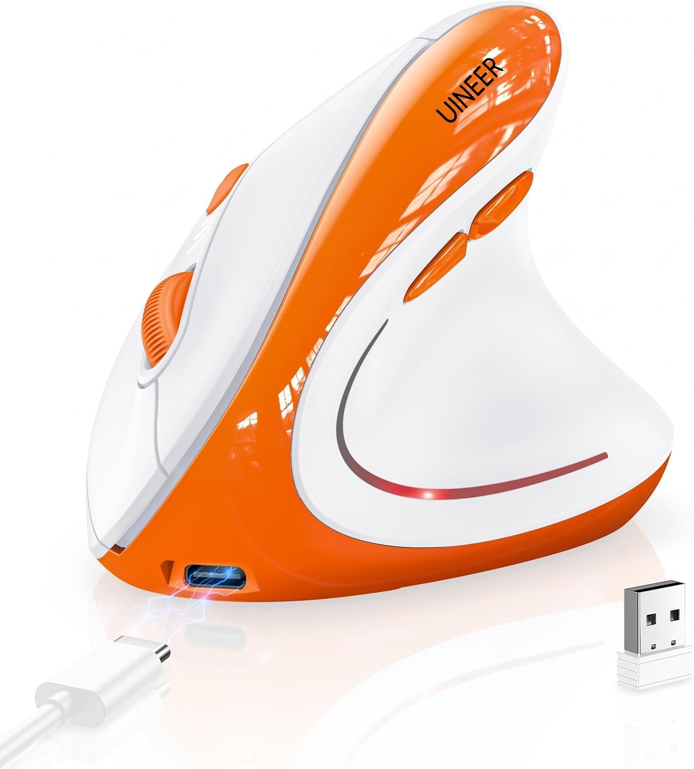 Wireless Bluetooth Vertical Mouse - Stylish Ergonomics for Office Comfort
